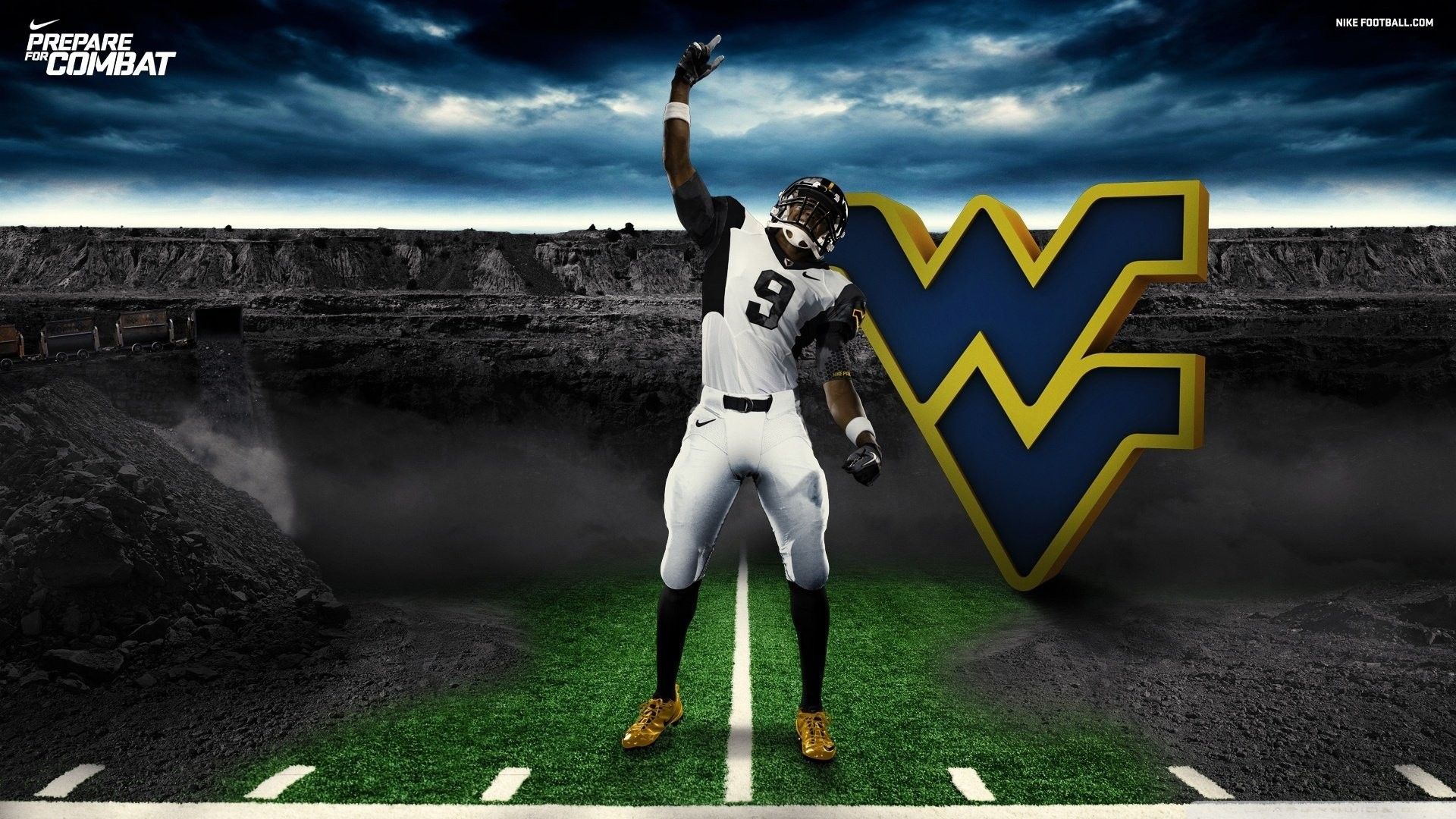 Giocatore football West Virginia WVU, 1920x1080 1080p, Laptop