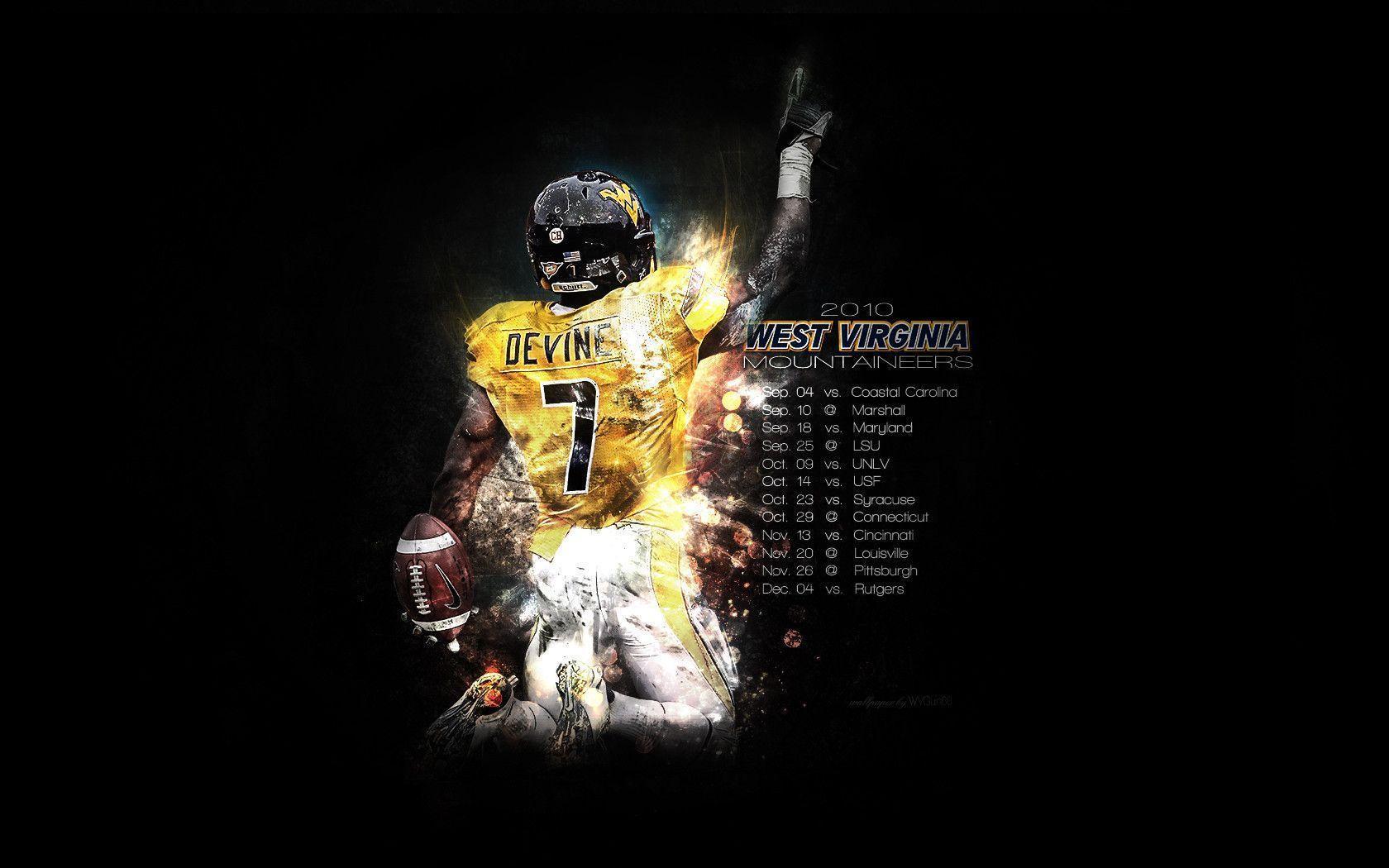 Logo West Virginia University Mountaineers, 1920x1200 Full HD+ WUXGA, iMac