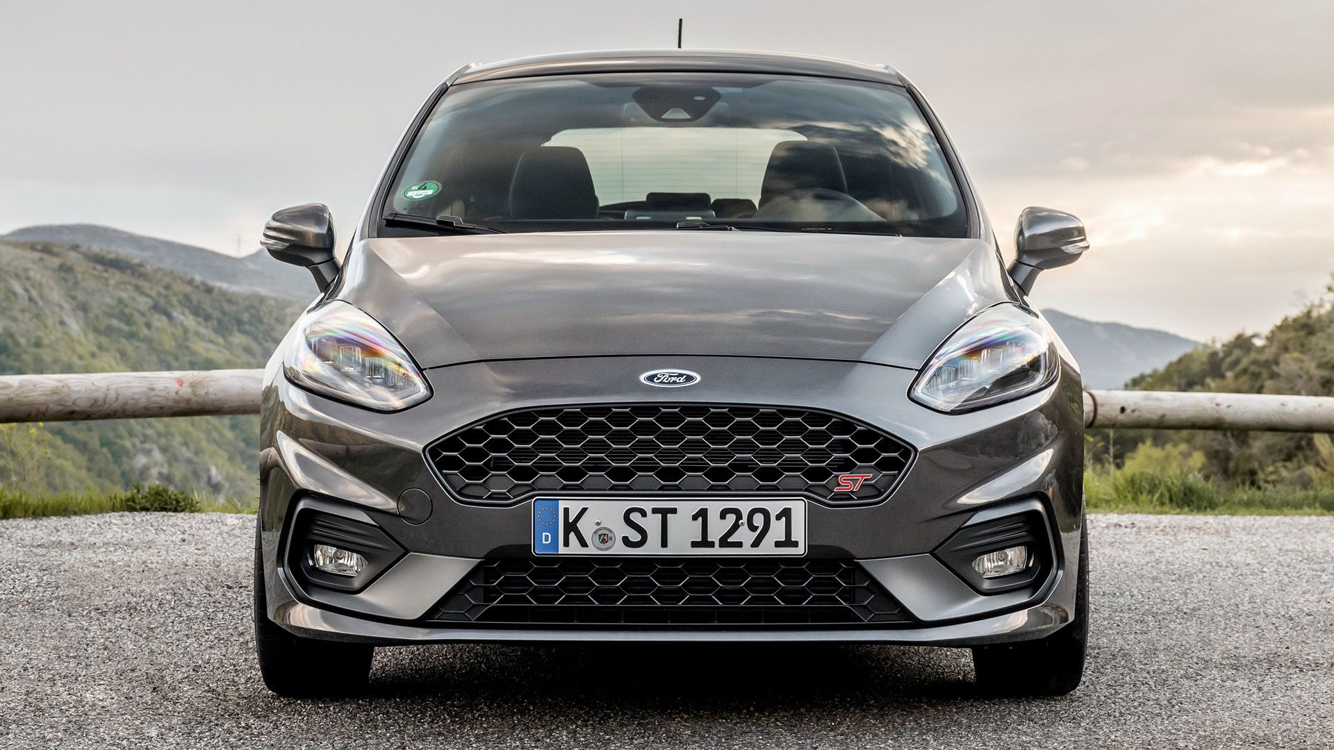 Ford Fiesta ST grigia frontale, 1920x1080 Full HD 1080p, PC Desktop