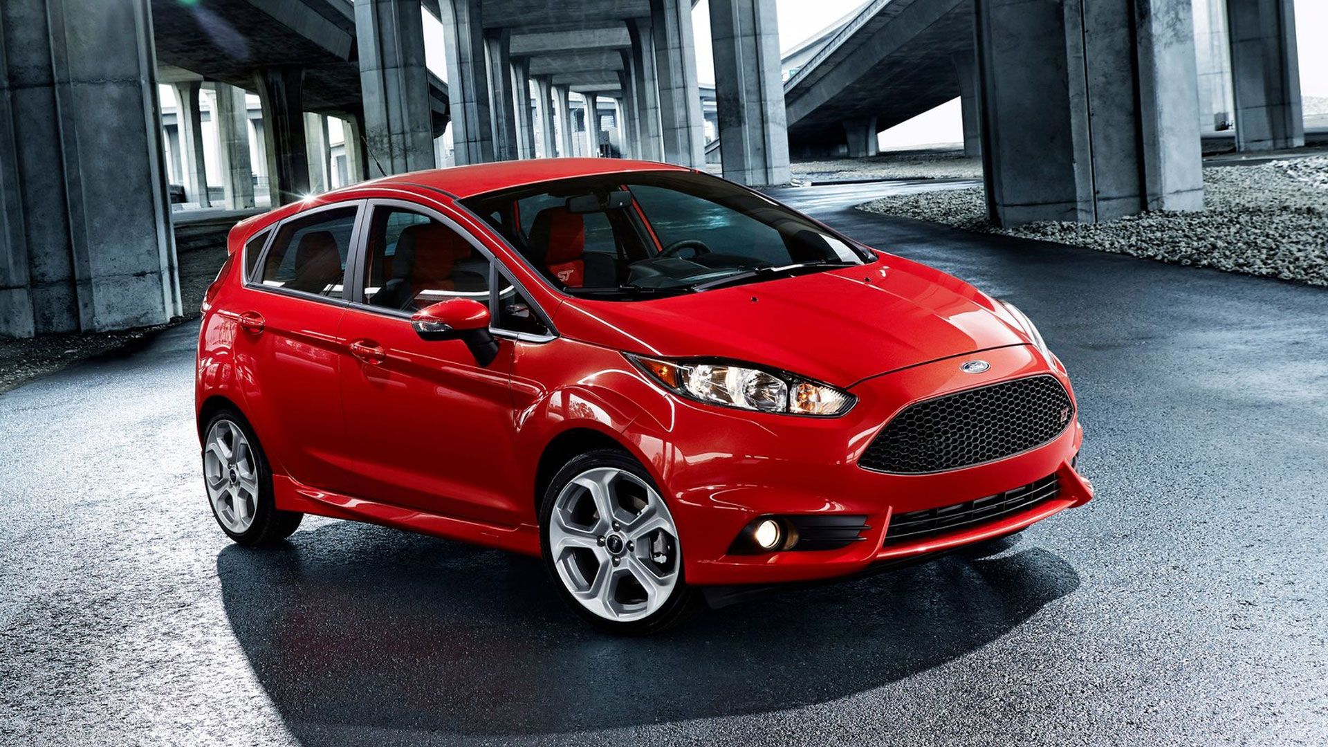 Ford Fiesta ST rossa, 1920x1080 Full HD, PC