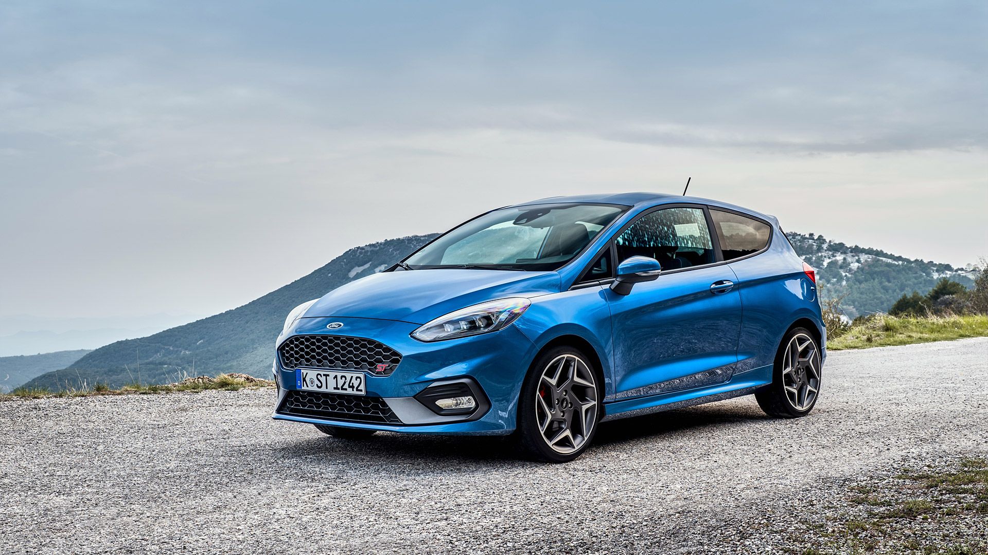 Ford Fiesta ST blu, 1920x1080 1080p, PC Desktop