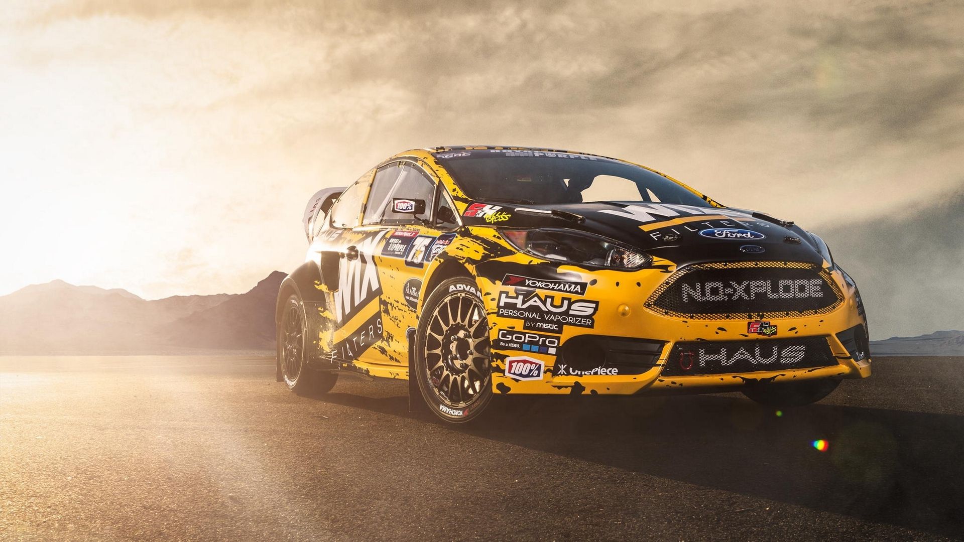 Ford Fiesta ST rally gialla, 1920x1080 1080p, PC