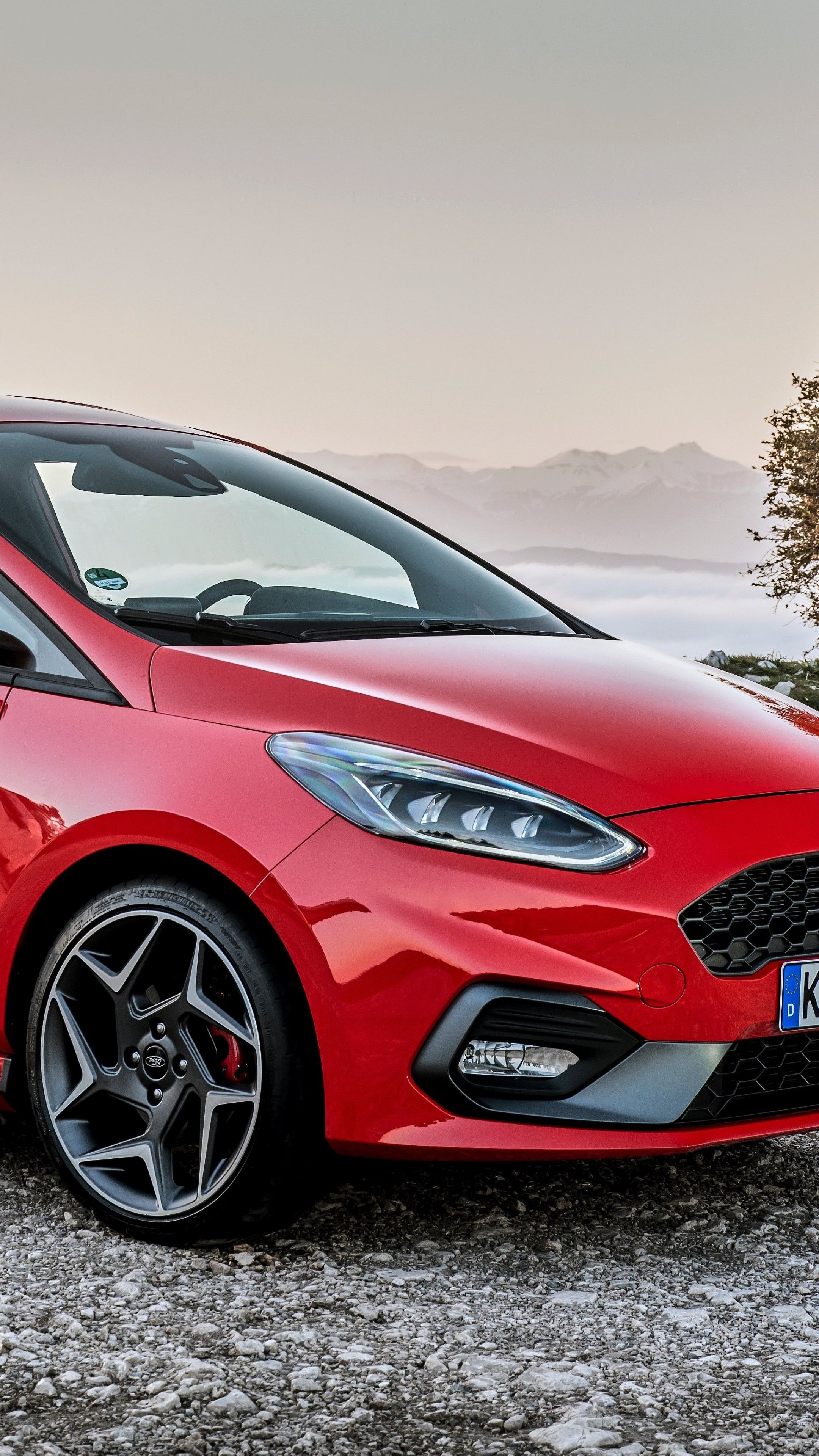 Ford Fiesta ST rossa, 2160x3840 Verticale, OnePlus