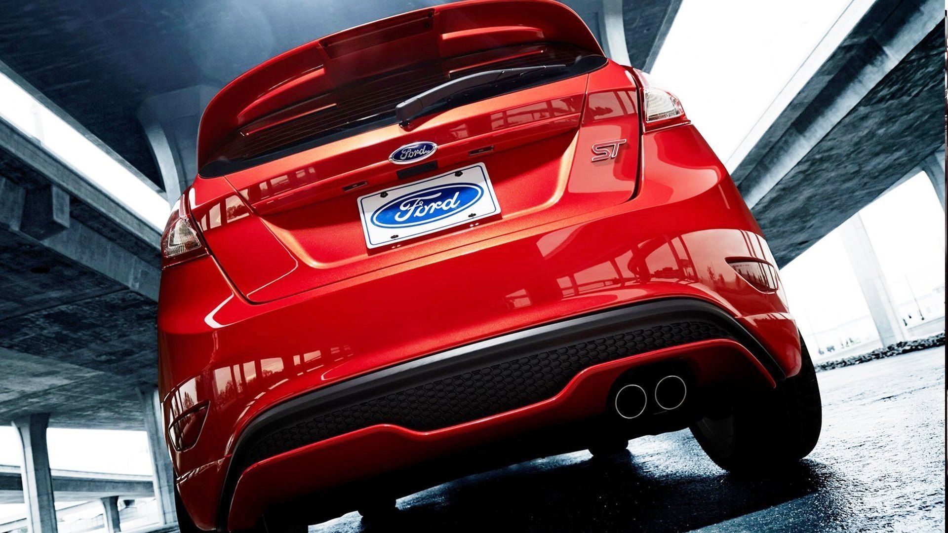 Ford Fiesta ST rossa retro, 1920x1080 Full HD, Desktop