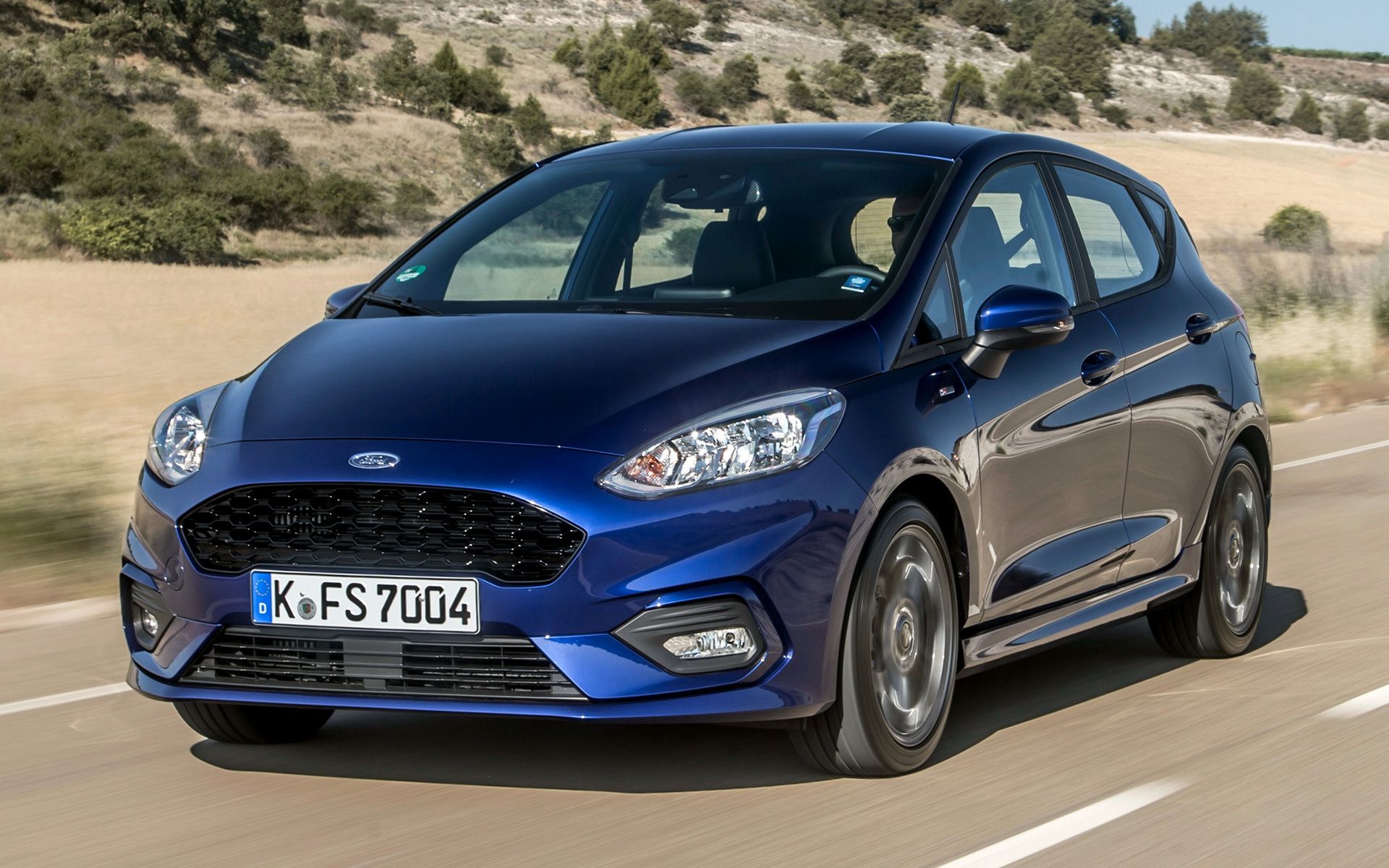Ford Fiesta ST blu su strada, 1920x1200 Full HD+ WUXGA, Desktop