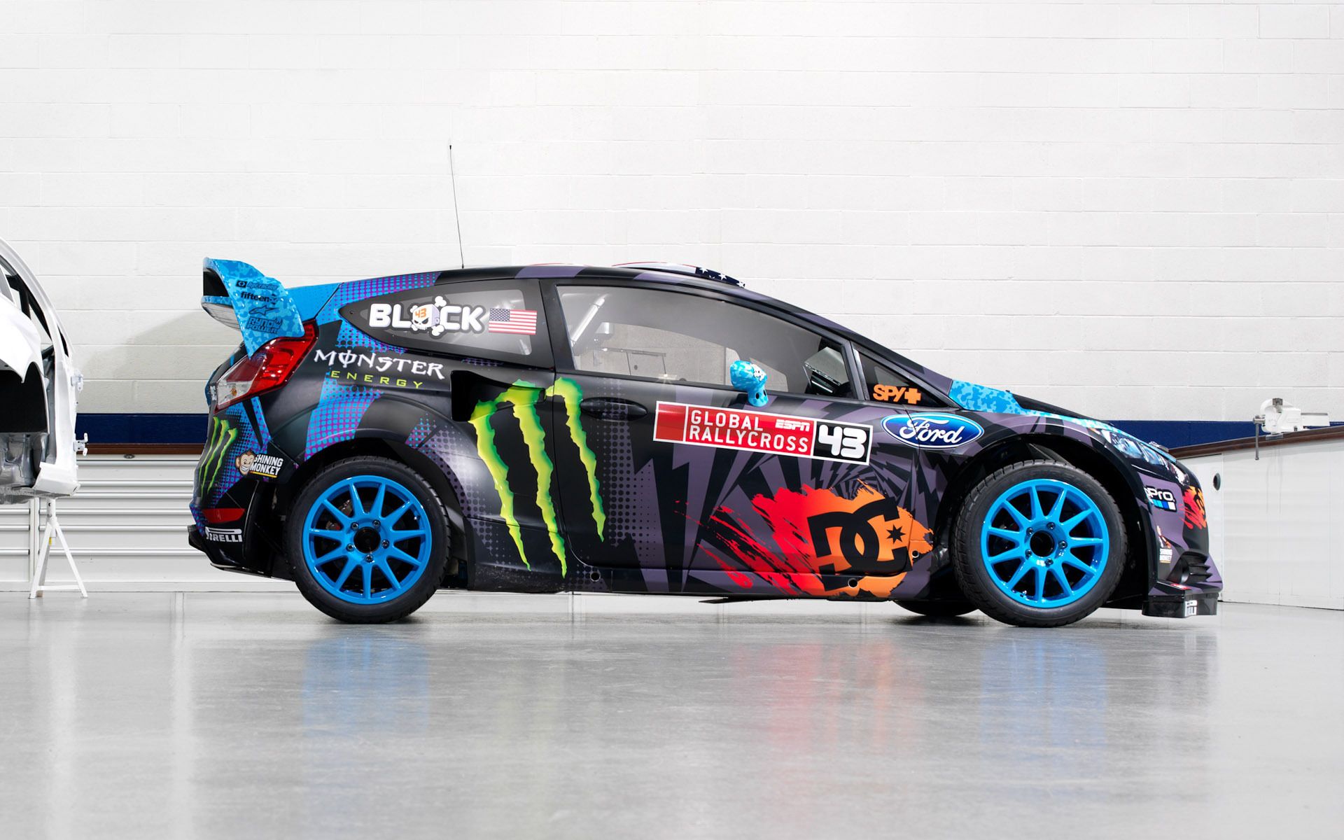Ford Fiesta ST rally Monster Energy, bevande energetiche, 1920x1200 Full HD+ WUXGA, Laptop