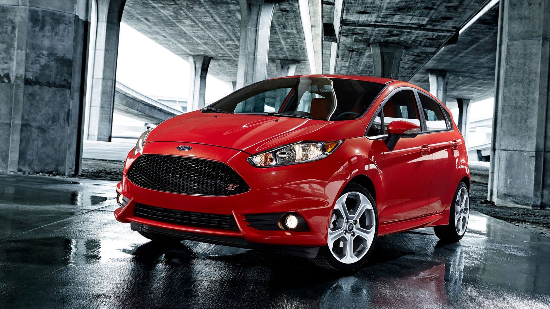 Ford Fiesta ST rossa, 1920x1080 1080p, Desktop