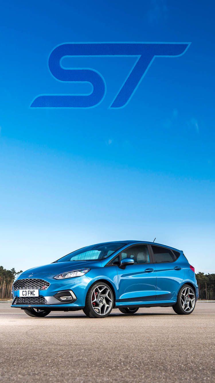 Ford Fiesta ST blu, 750x1334 Full HD Verticale, iPhone