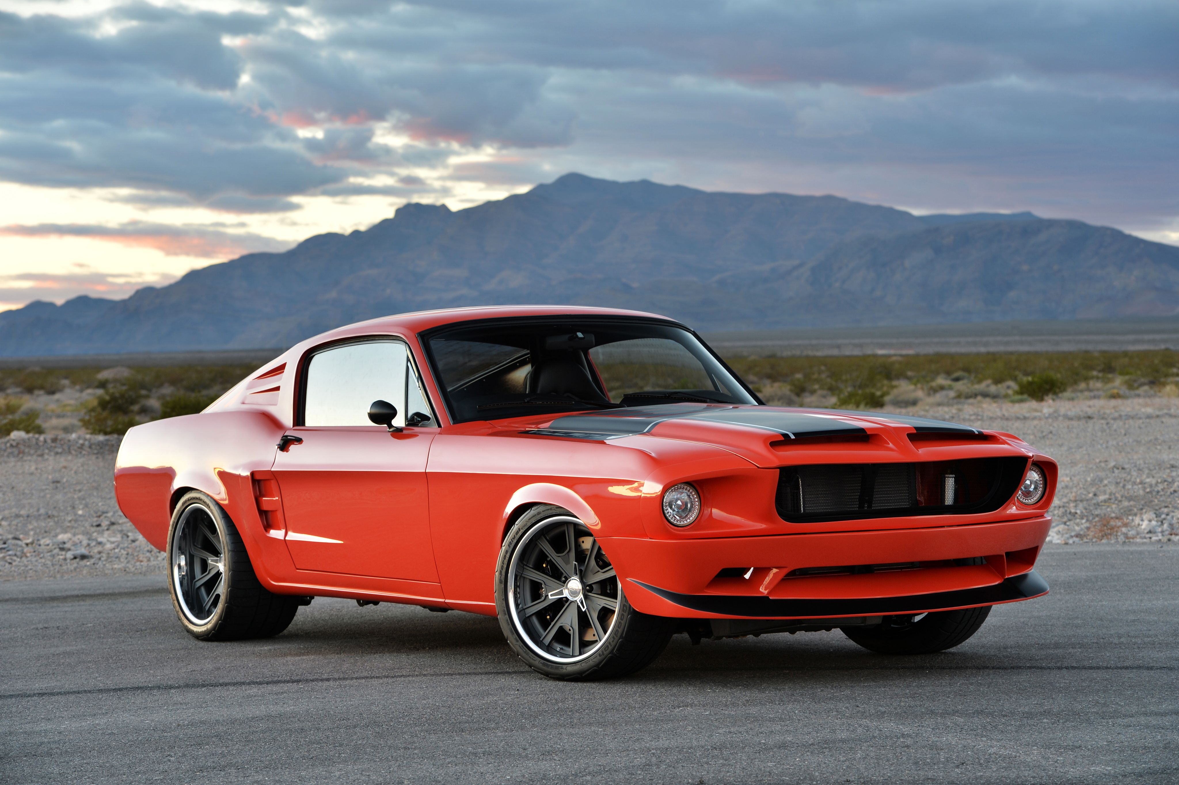 Ford Mustang Fastback arancione 1968, 4096x2726 Ultra HD, 4K TV
