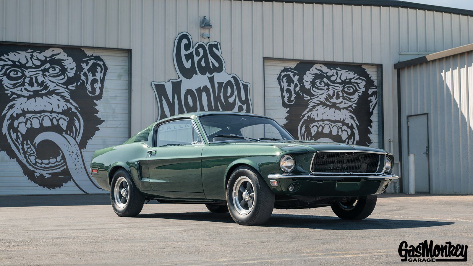 Ford Mustang verde Gas Monkey, 1600x900 HD, iMac