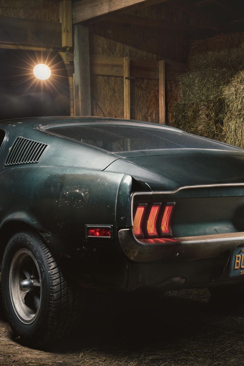 Ford Mustang 1968 verde scuro, 800x1200 Verticale, OnePlus