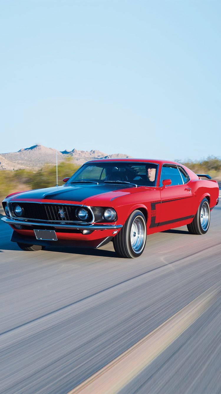 Ford Mustang rossa deserto, 750x1334 Full HD Verticale, iPhone