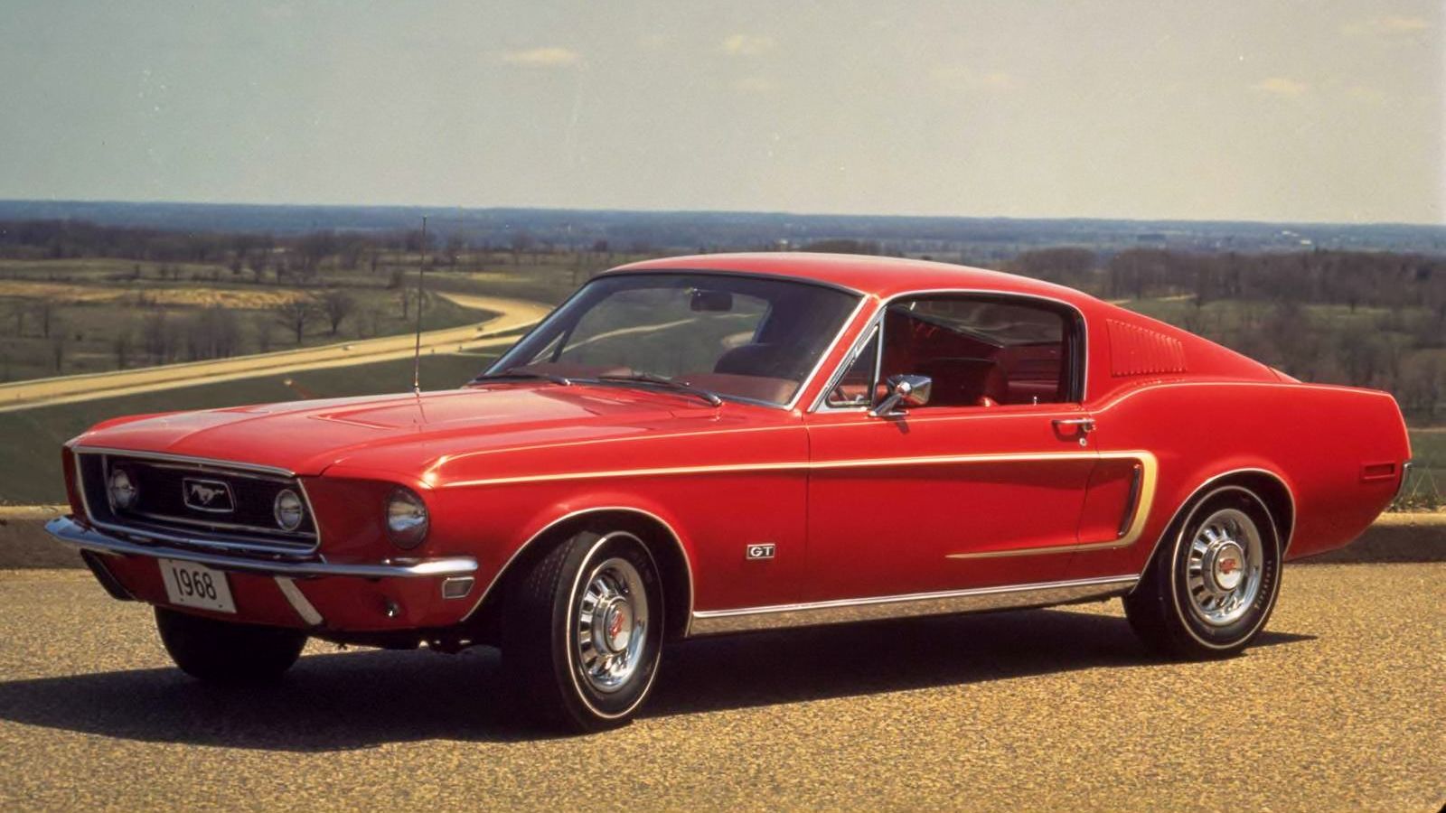 Ford Mustang rossa 1968, 1600x900 HD Ready, Desktop