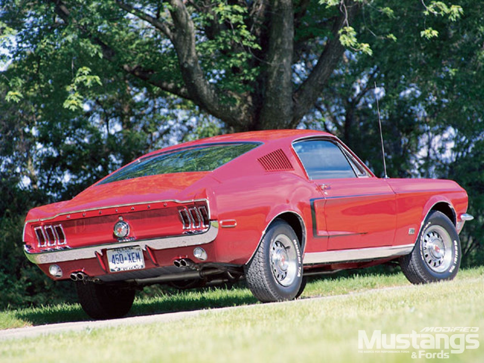 Ford Mustang rossa 1968 Fastback, 1600x1200 HD, Lenovo Legion