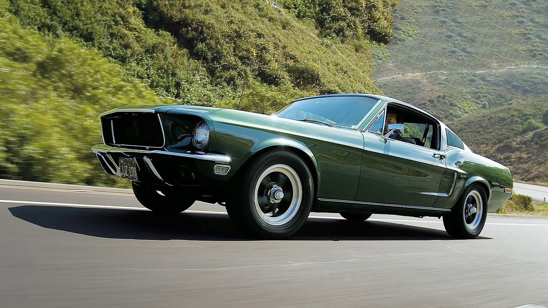 Ford Mustang verde 1968, 1920x1080 Full HD 1080p, PC