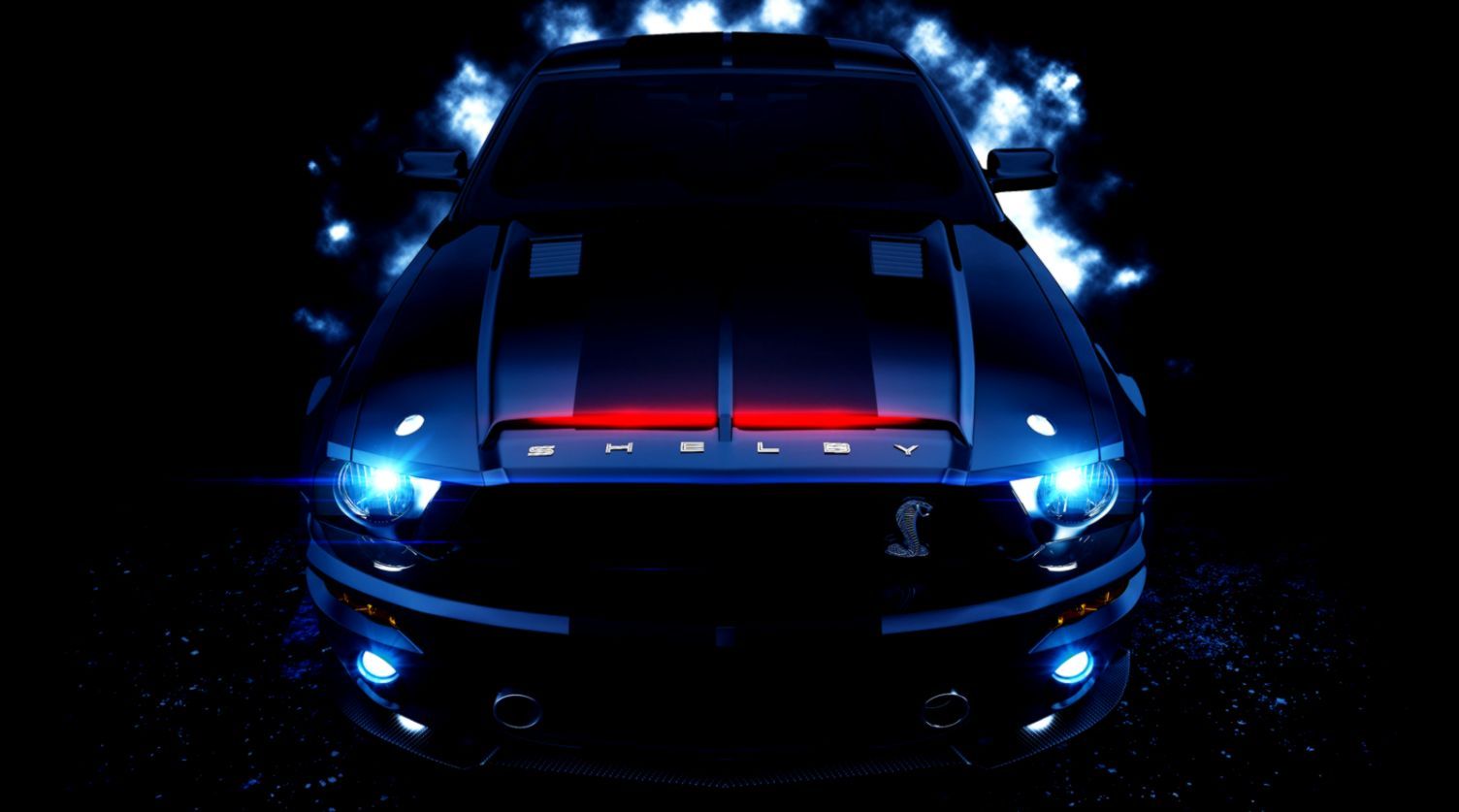 Ford Mustang Shelby blu scuro, 1504x837 720p, iMac