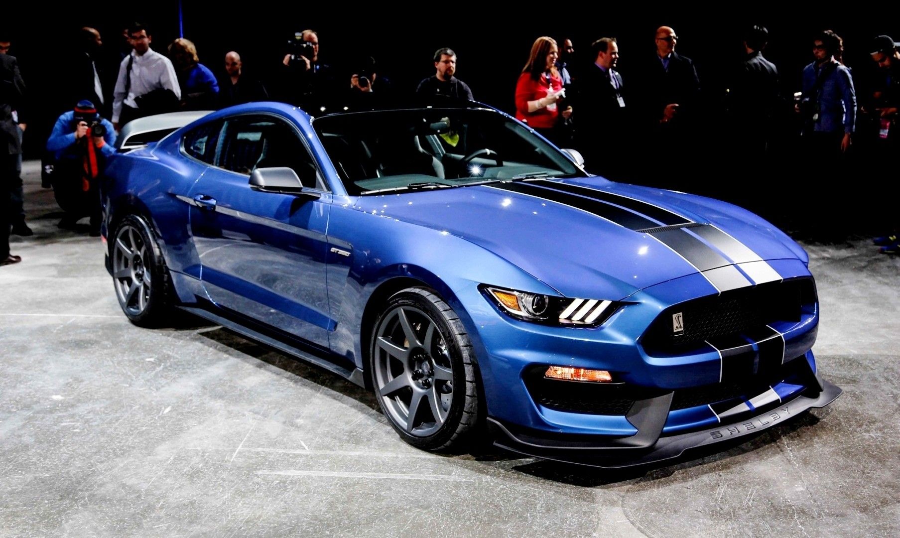 Ford Mustang Shelby GT350 blu, 1807x1080 HD Ready, Laptop
