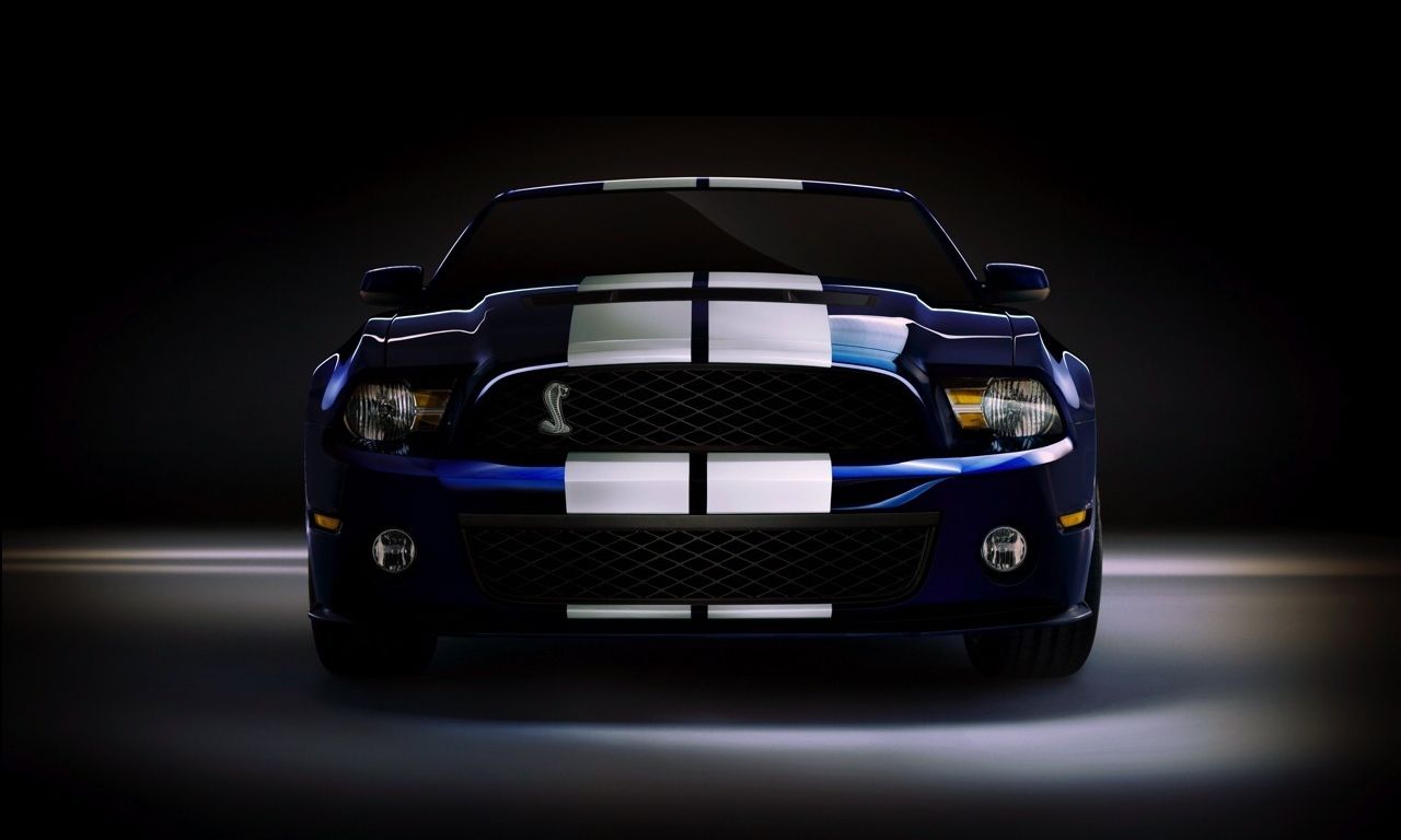 Ford Mustang Shelby blu, 1280x768 720p, PC