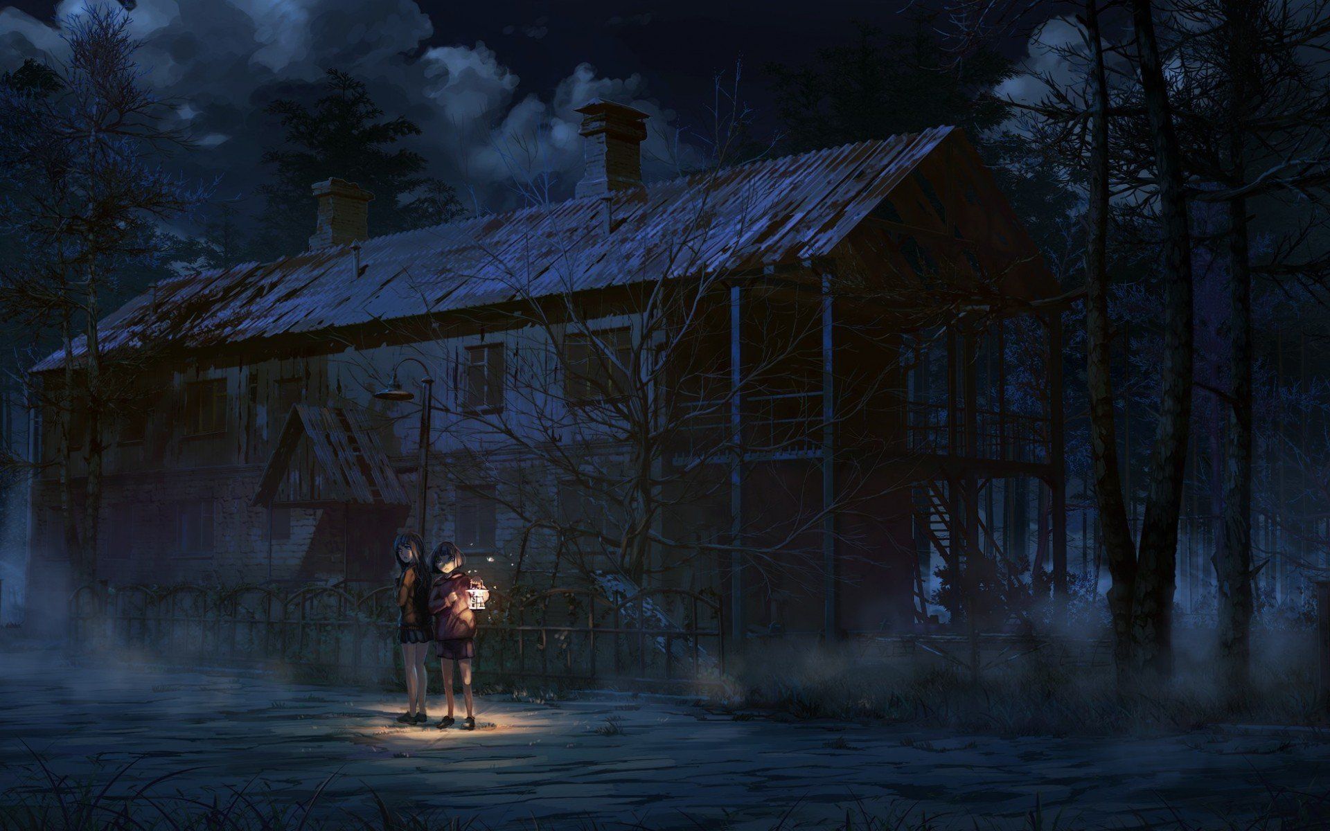 Bambino con lanterna casa buia, 1920x1200 Full HD+, iMac