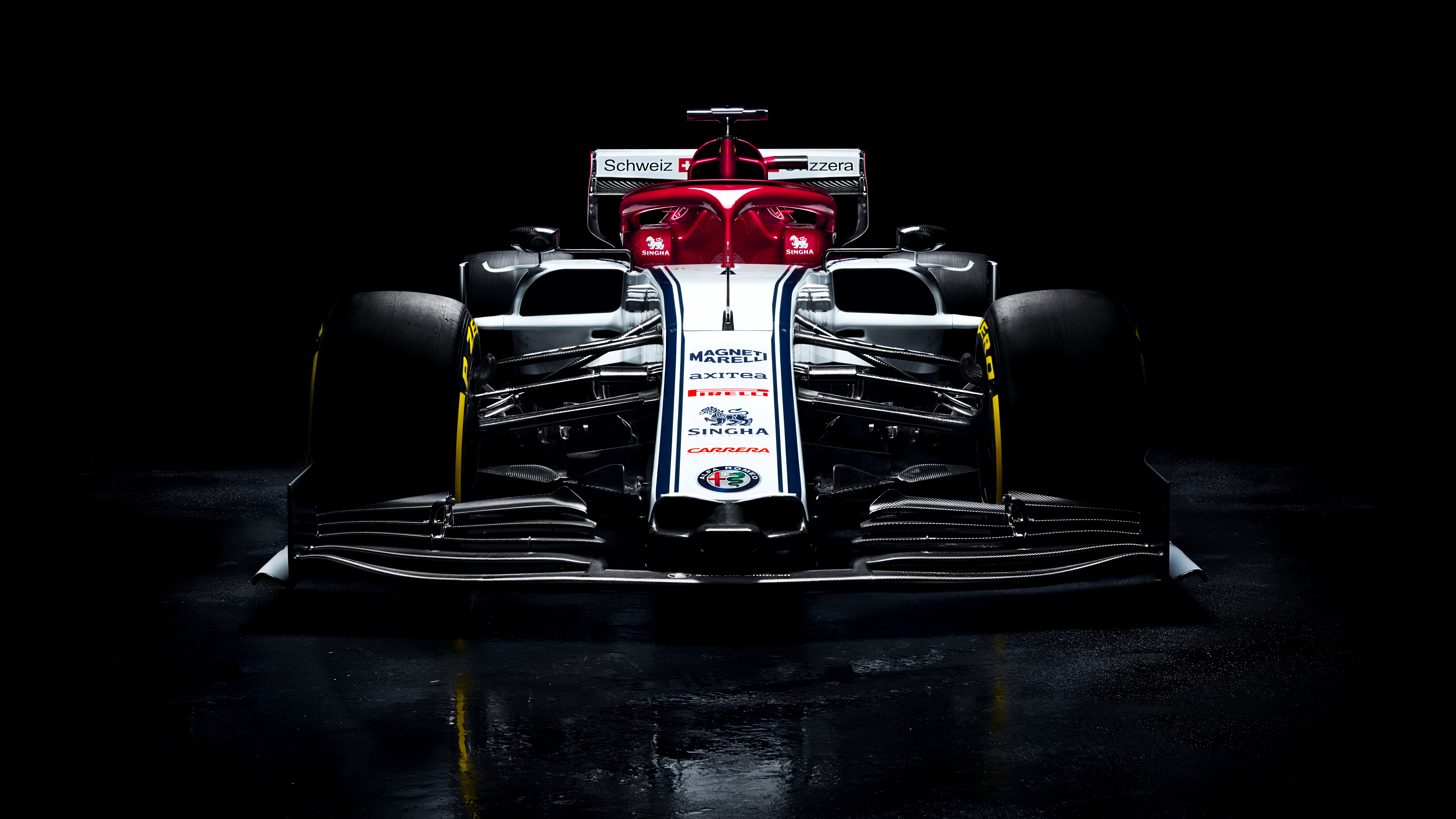 Alfa Romeo Formula 1 auto, 7680x4320 Ultra HD, 4K TV