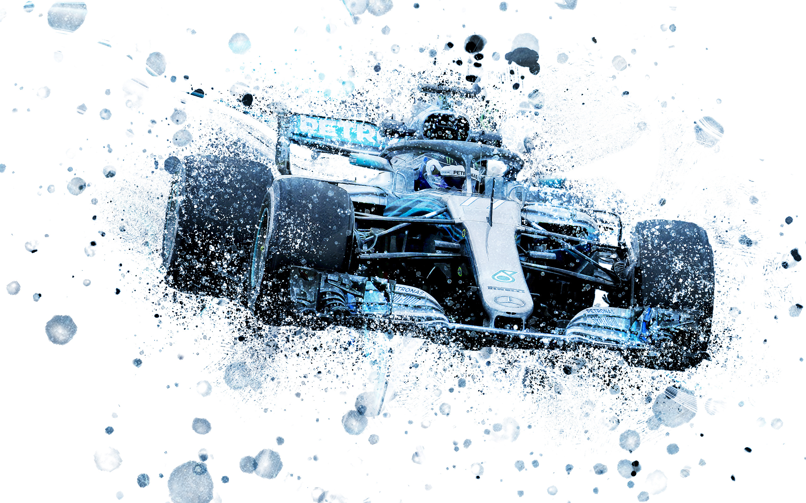 Auto Formula 1 effetto splatter, 2560x1600 2K, Desktop