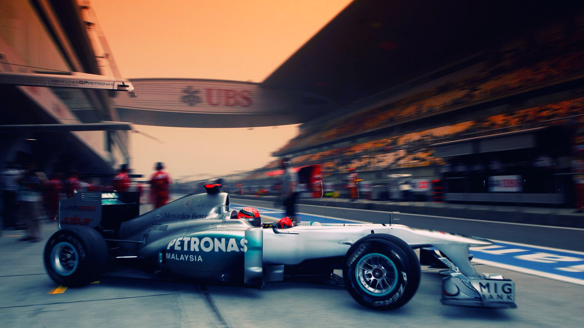 Auto Formula 1 Mercedes Petronas, 1920x1080 Full HD, PC