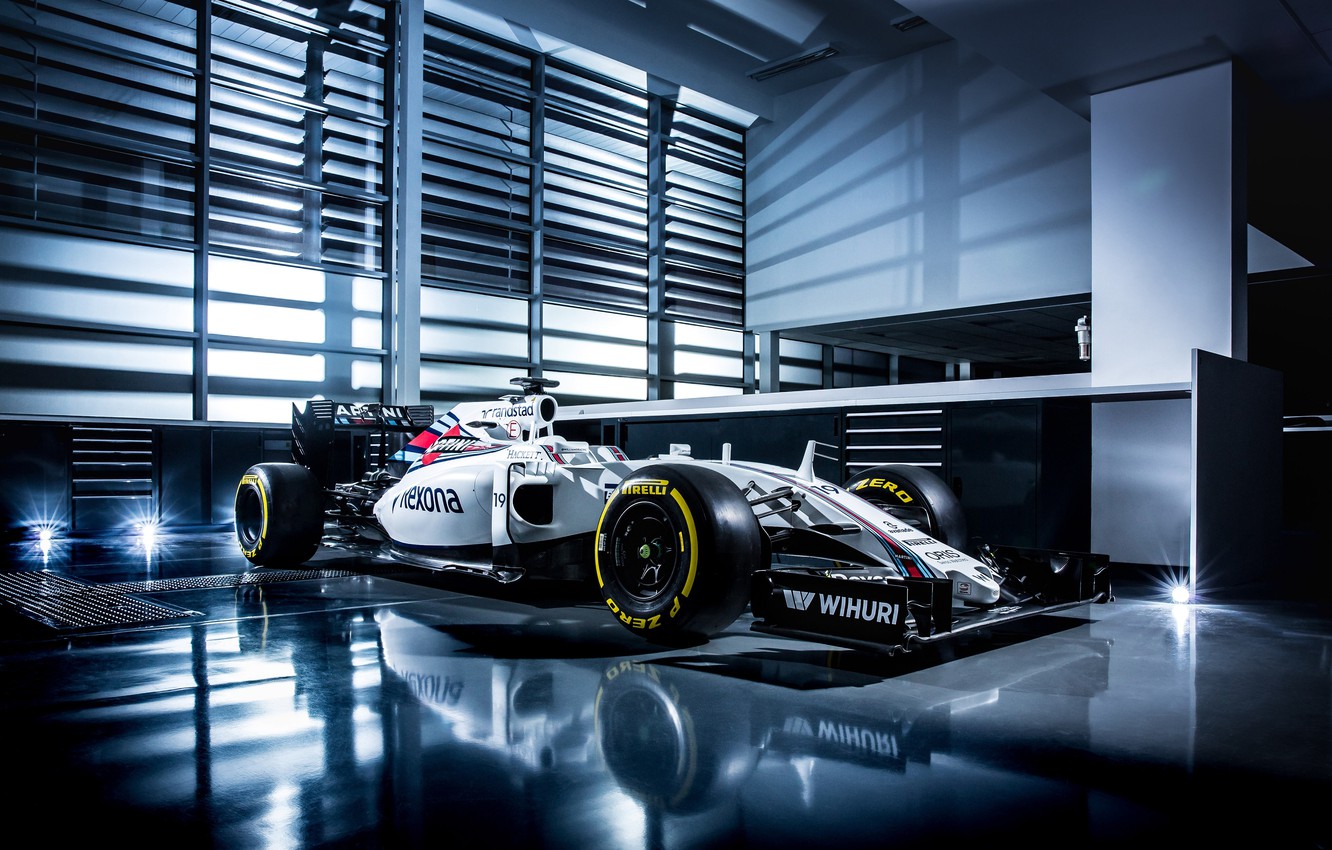 Auto Williams Formula 1 bianca, 1332x850 720p, PC