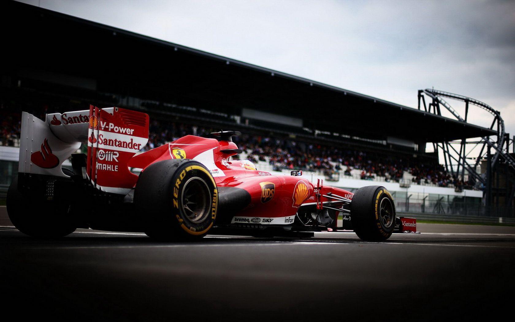 Auto Ferrari Formula 1 pista, 1680x1050 HD Ready, PC