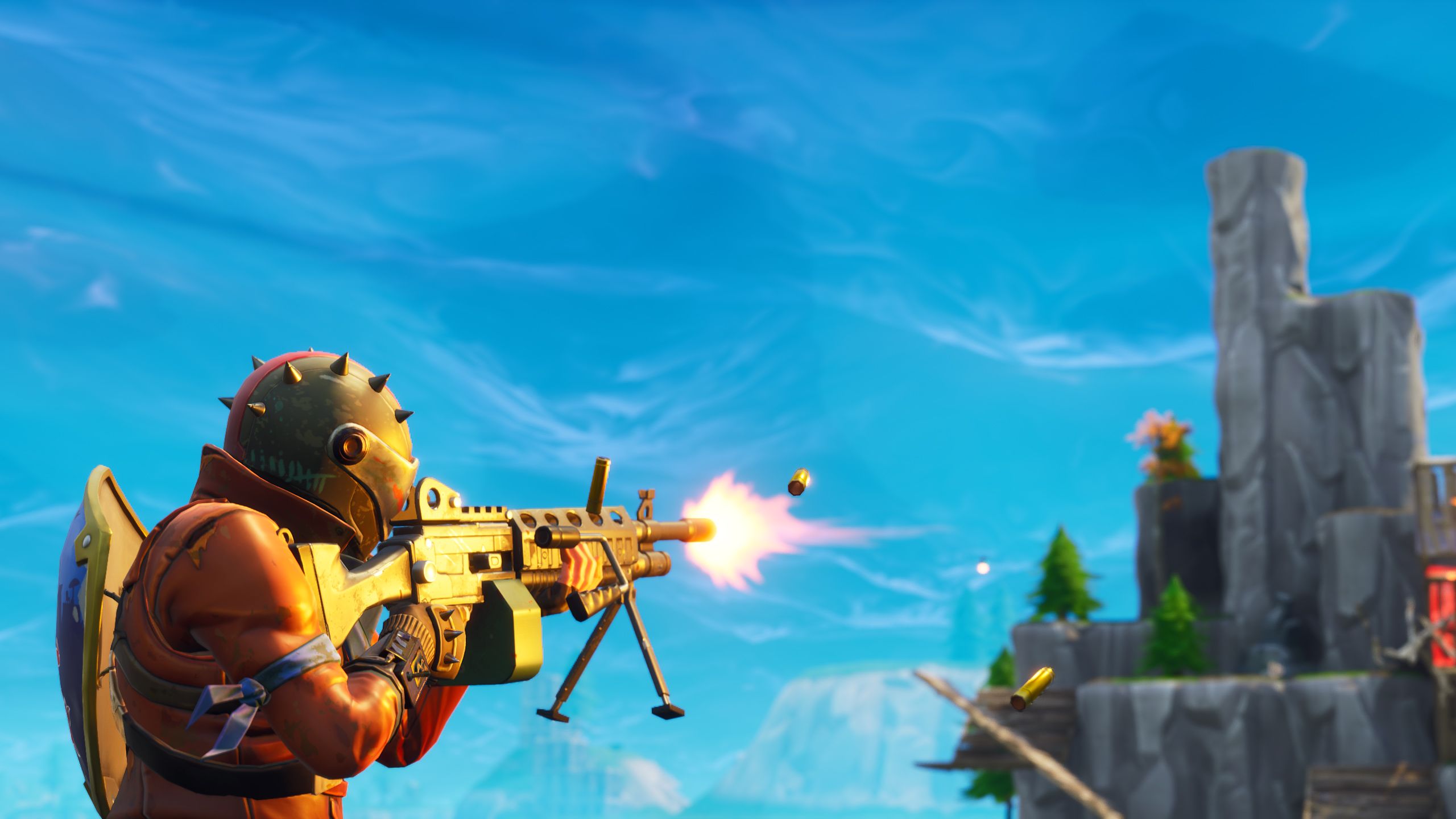 Personaggio Fortnite spara arma, 2560x1440 1440p, Desktop