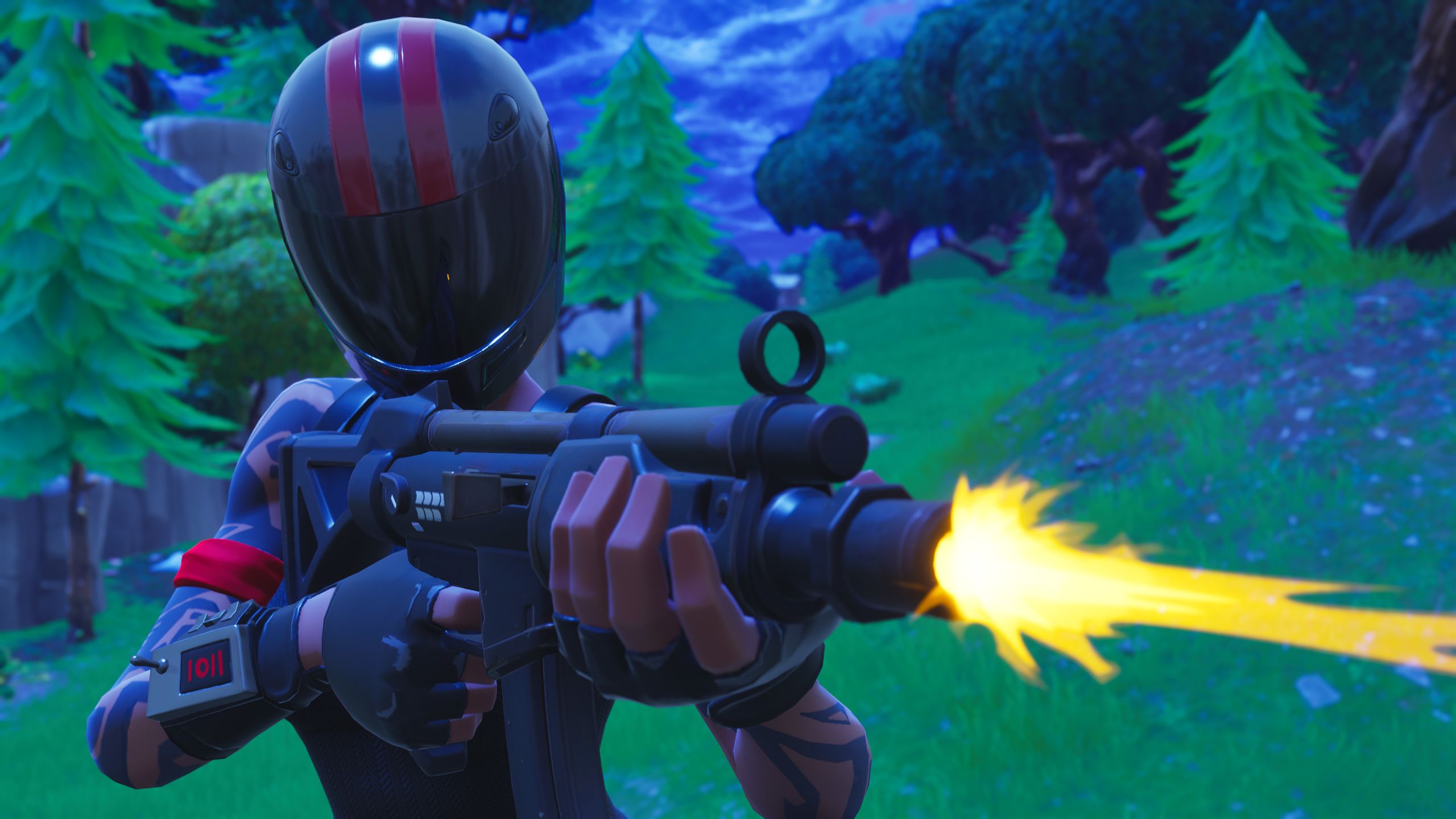 Personaggio Fortnite spara arma, 2560x1440 1440p, Desktop