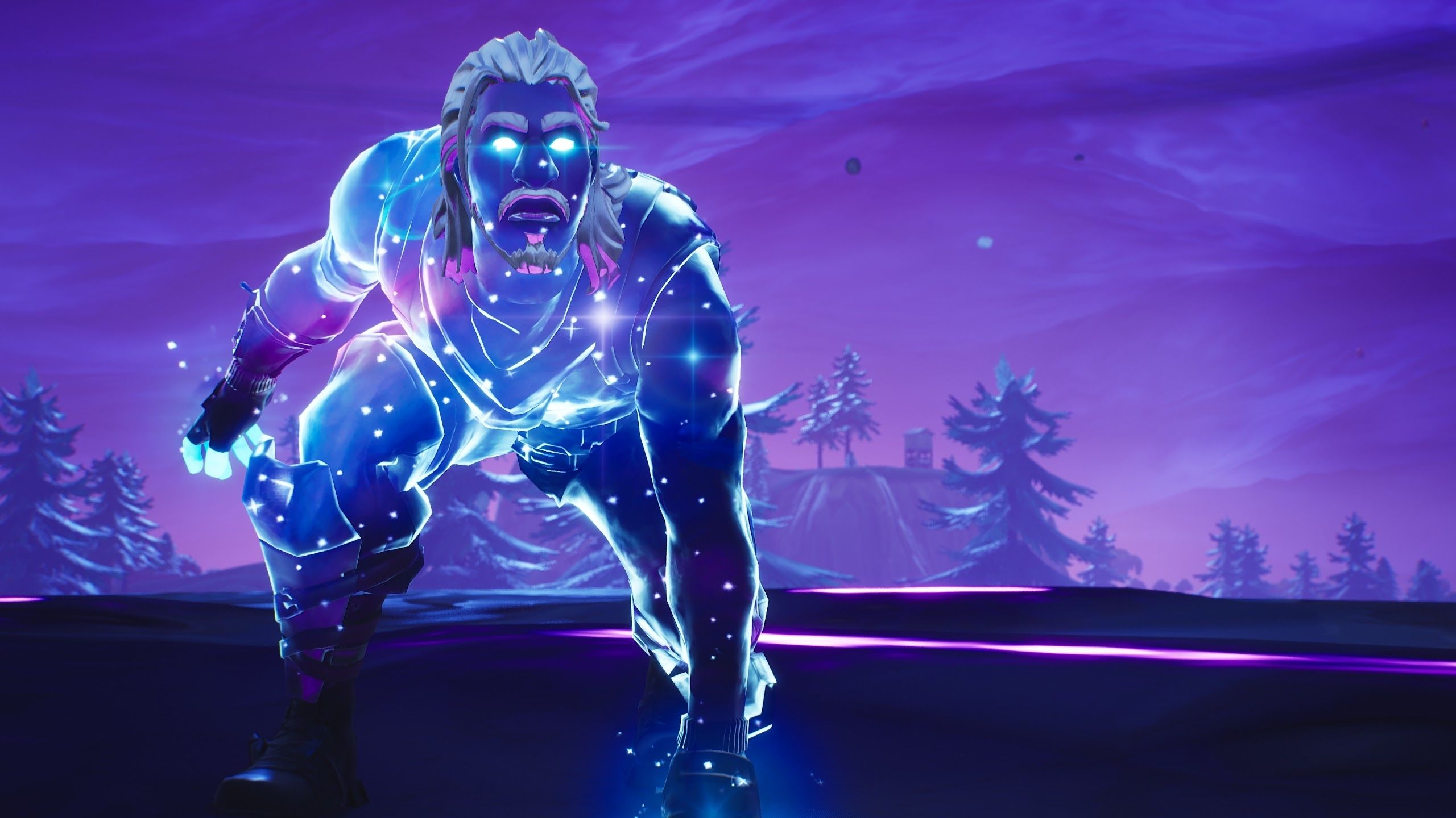 Personaggio galassia Fortnite viola, 2560x1440 QHD, Monitor Gaming