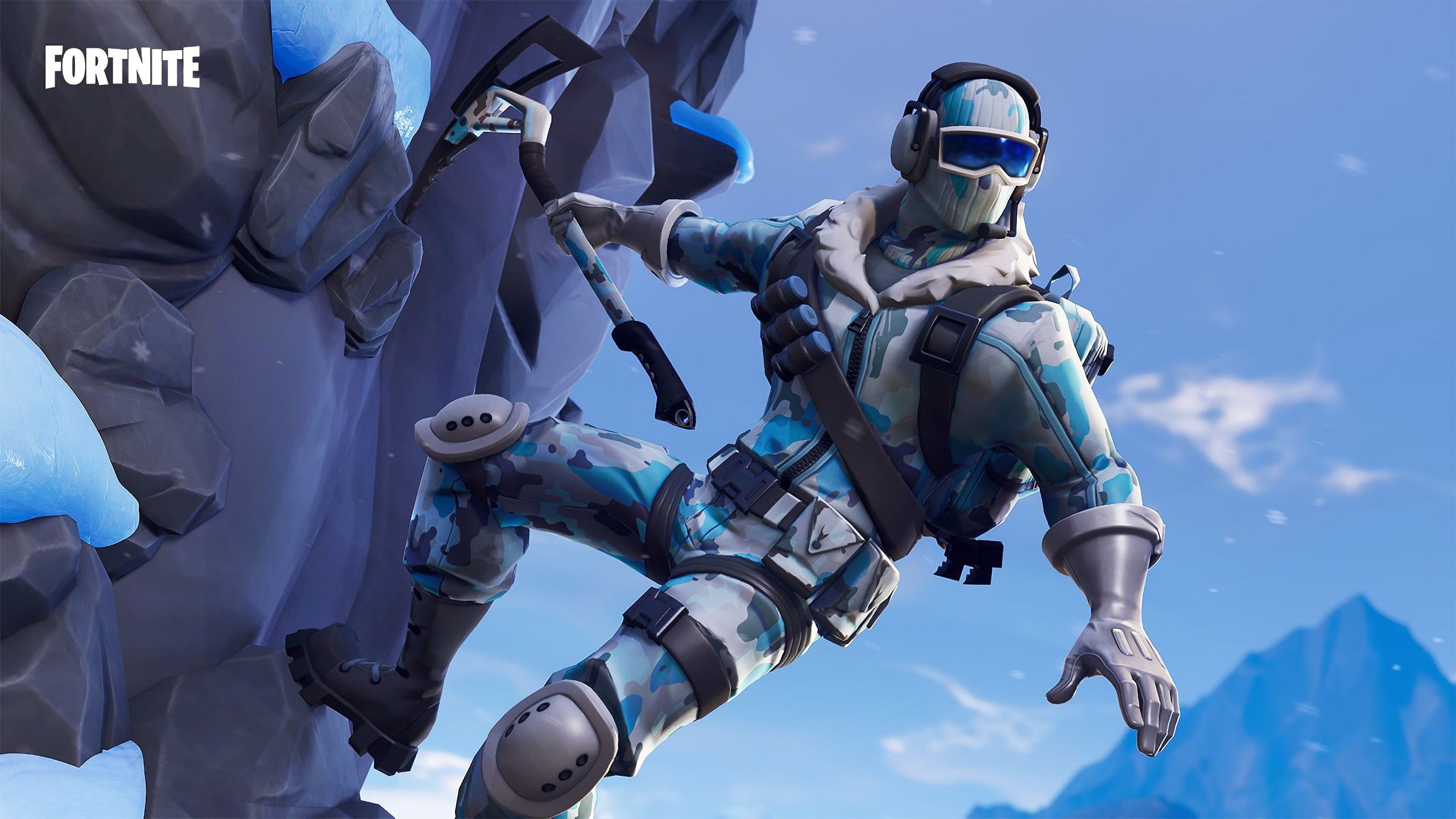 Fortnite Deep Freeze skin ghiaccio, 2560x1440 2K QHD, PC