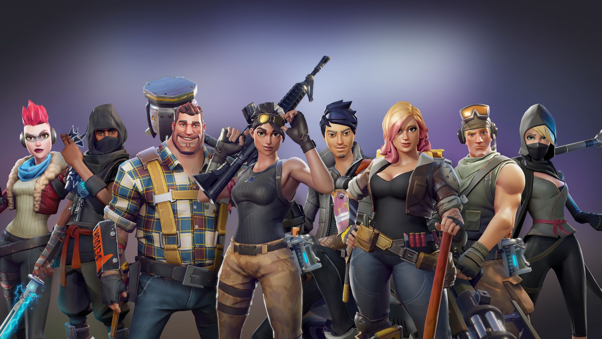 Personaggi Fortnite gruppo armato, 2560x1440 2K QHD, PC