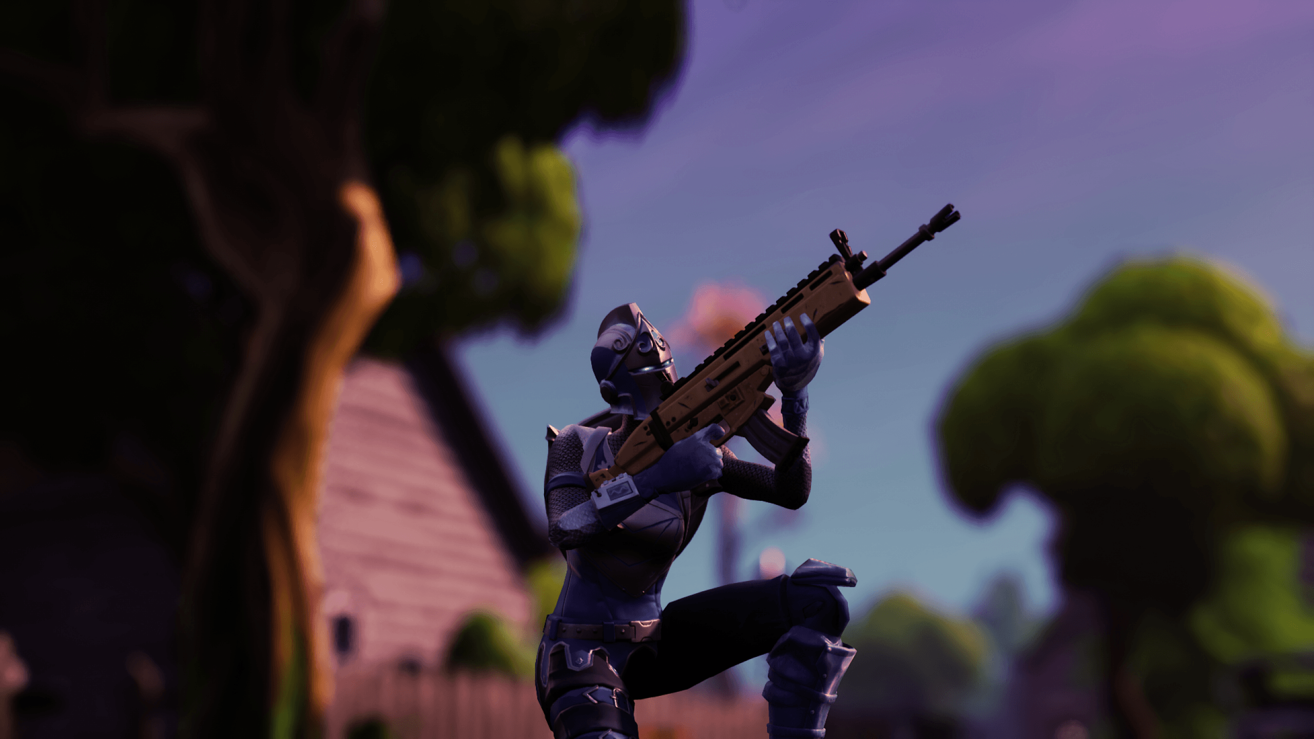 Personaggio Fortnite con fucile, 2560x1440 2K, Monitor Gaming