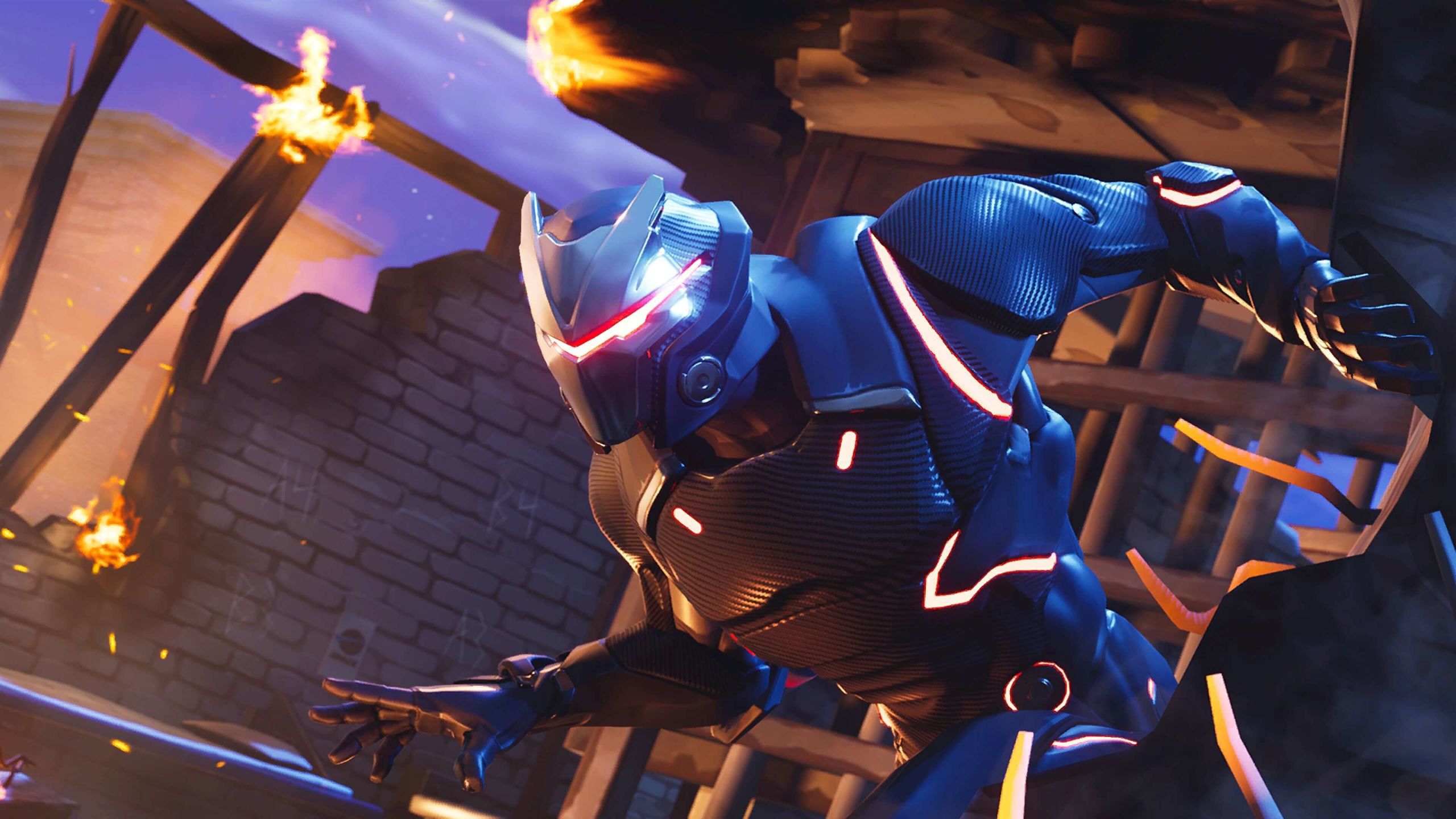 Personaggio Omega Fortnite blu, 2560x1440 QHD, Laptop