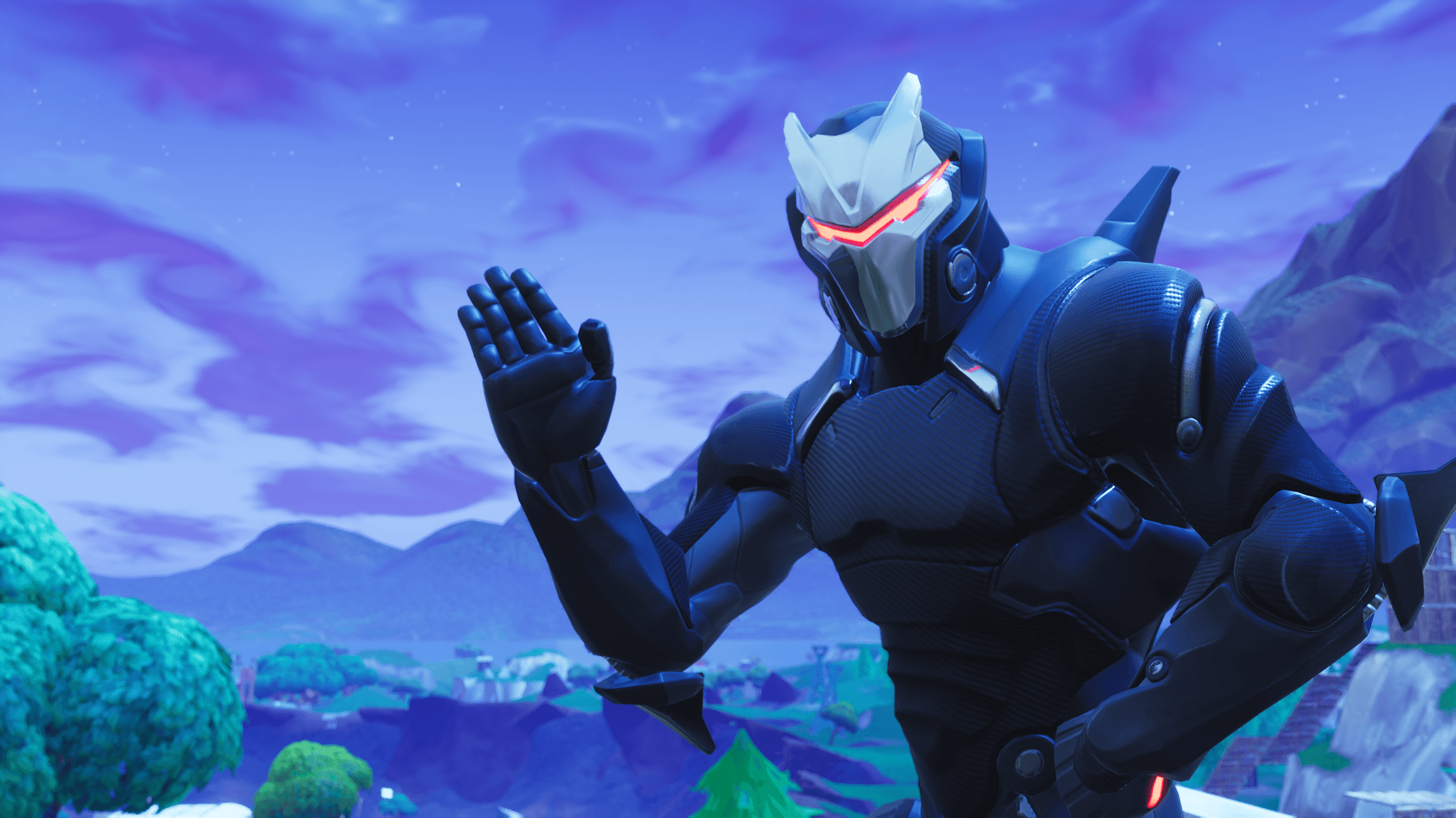 Omega Fortnite personaggio armatura nera, 2560x1440 1440p, Monitor Gaming