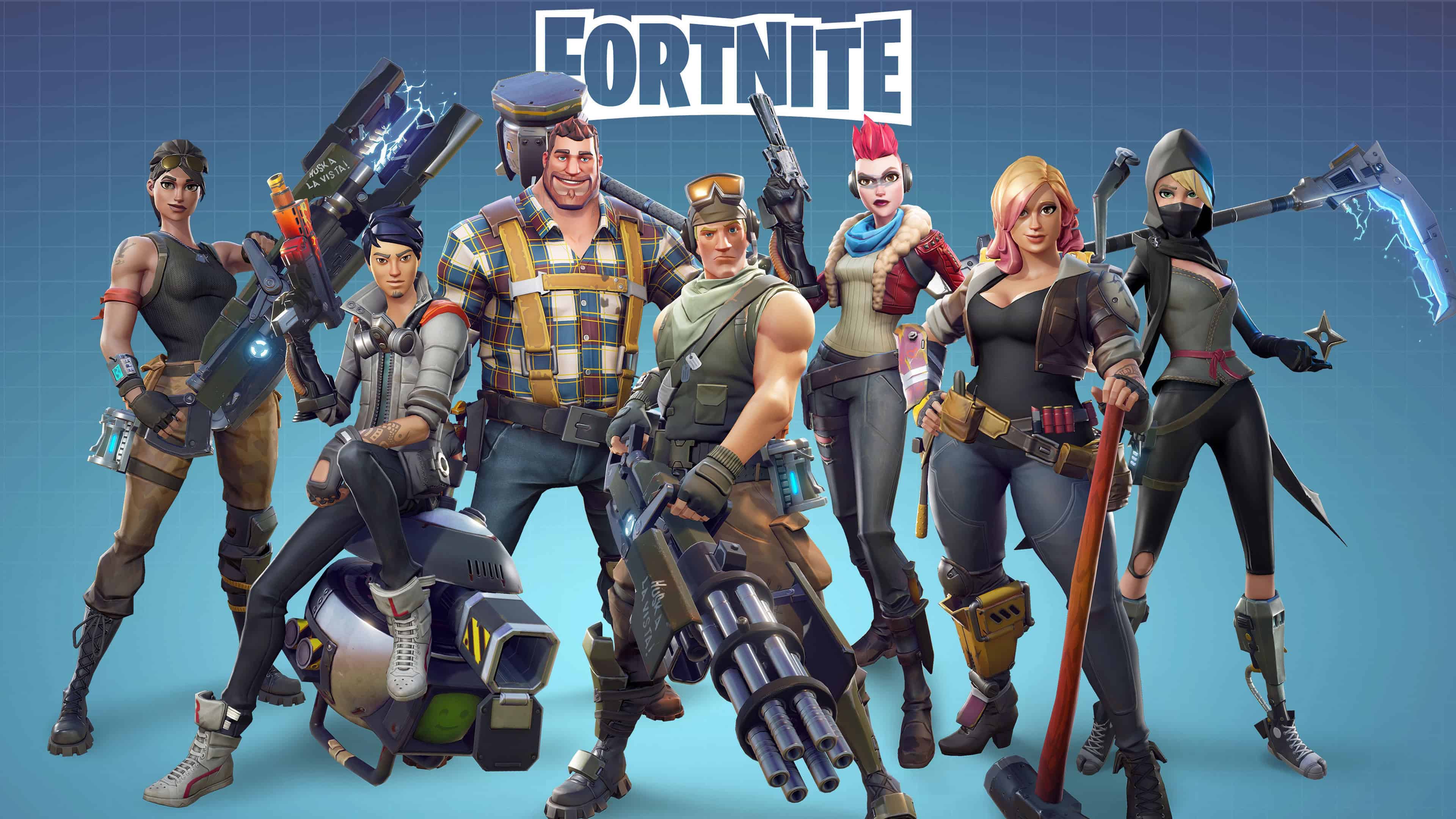 Personaggi Fortnite gruppo, 3840x2160 Ultra HD, 4K TV