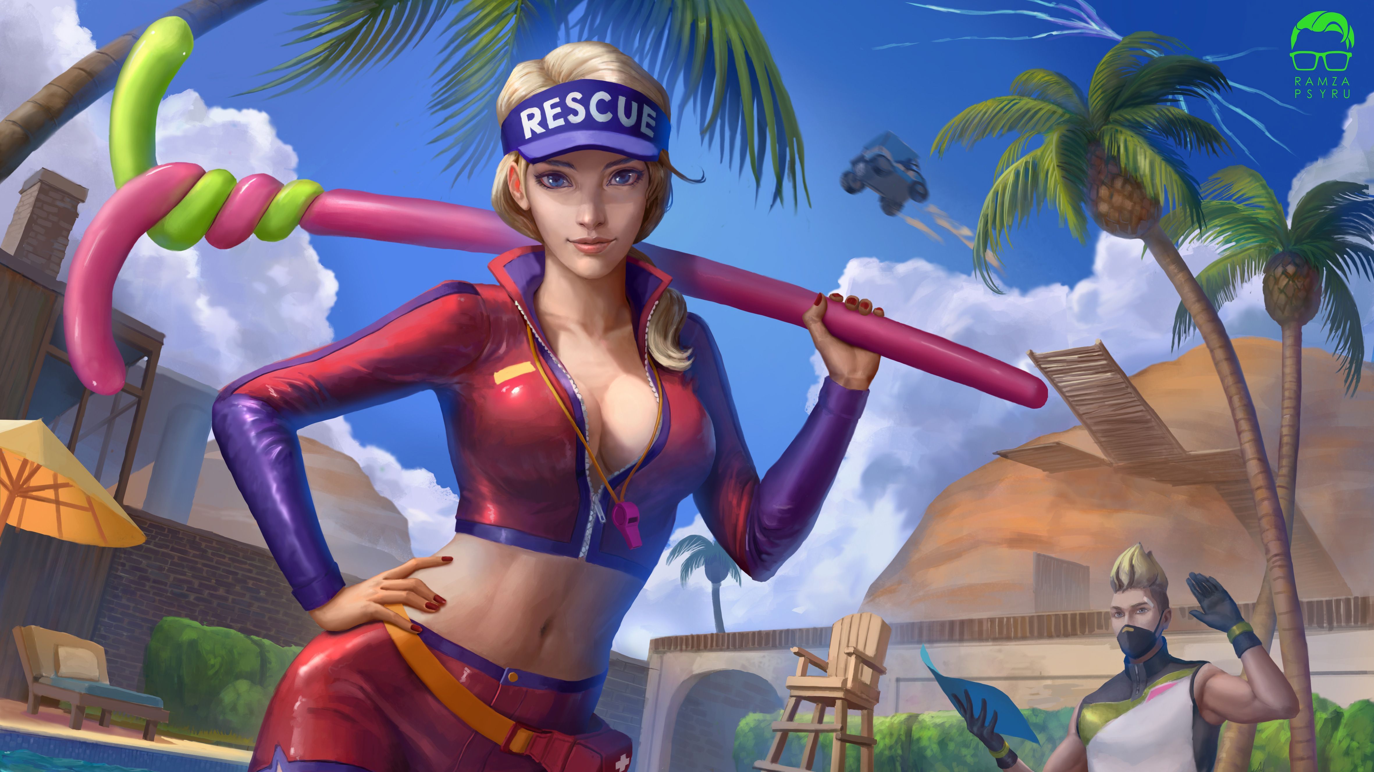 Personaggio femminile Fortnite bagnino, 4724x2657 4K, Desktop 4K