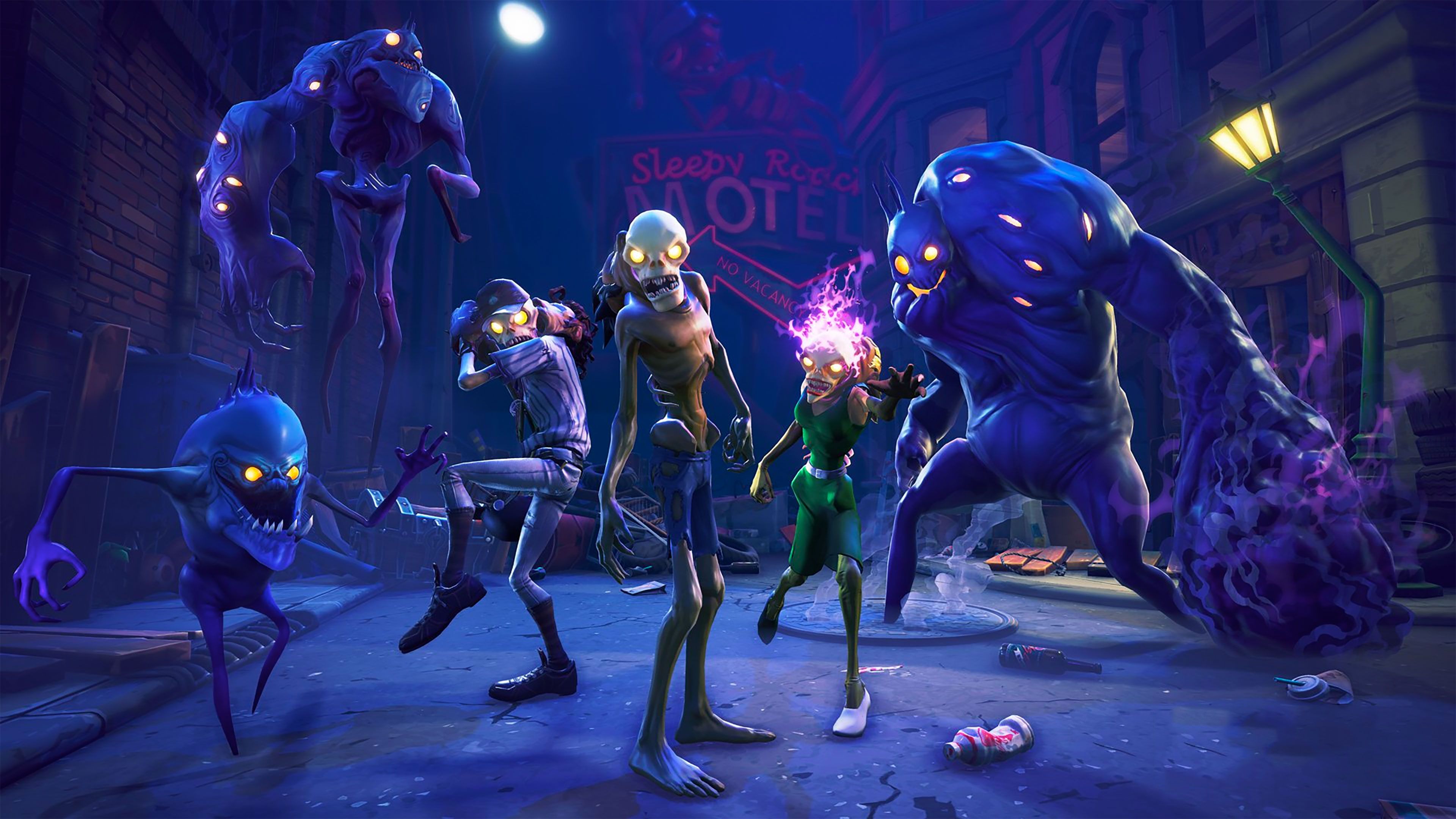 Personaggi Fortnite mostri notturni, 3840x2160 Ultra HD, 4K TV