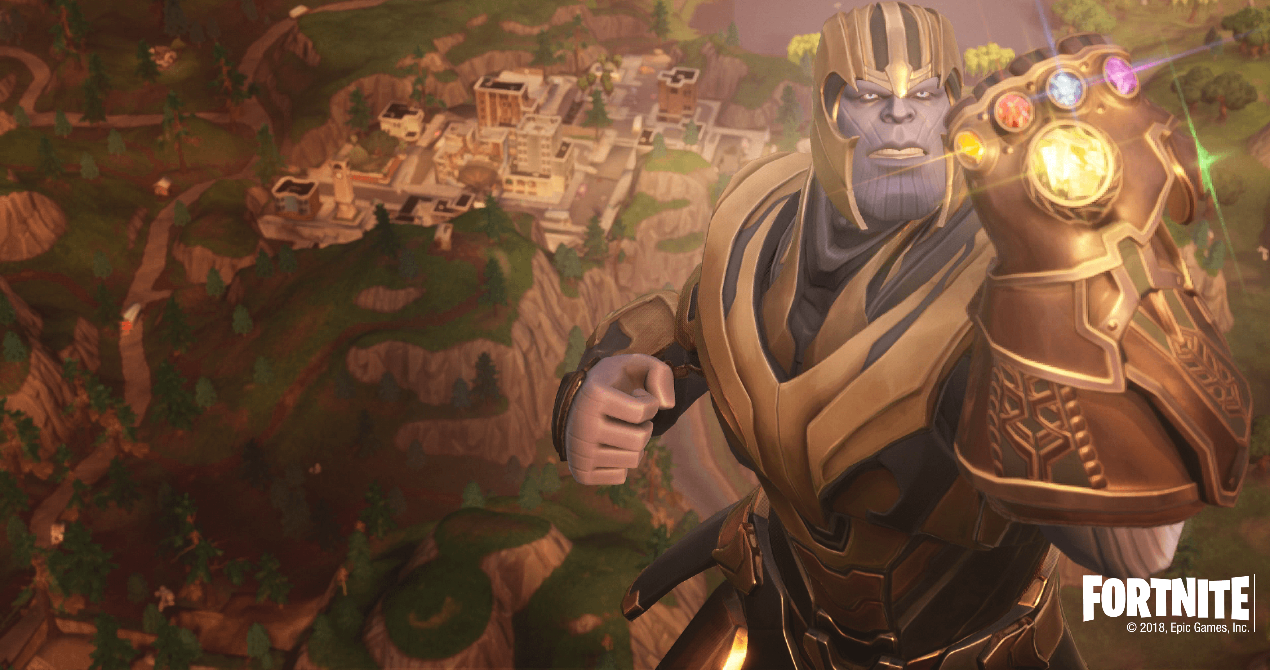 Thanos personaggio Fortnite, 4096x2160 4K, Desktop 4K