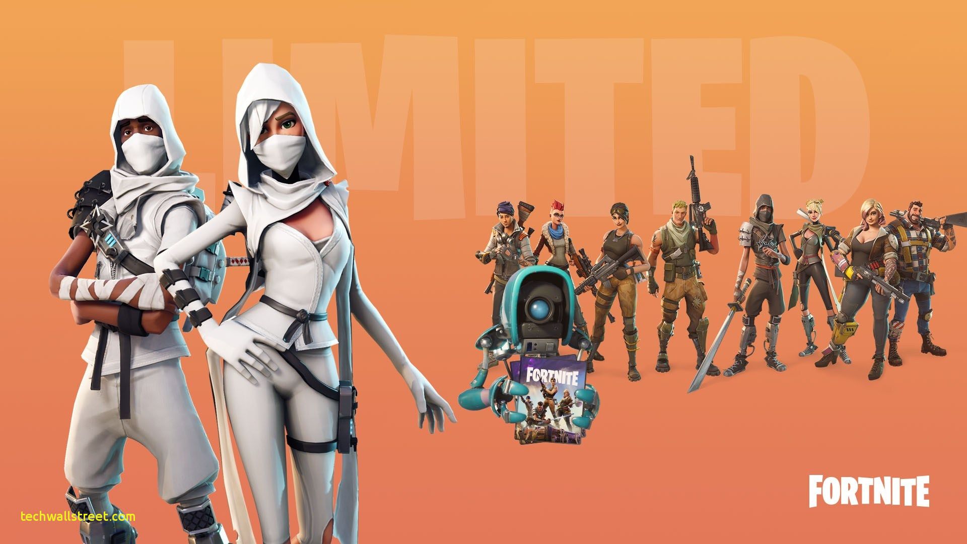 Personaggi Fortnite skin arancione, 1920x1080 Full HD 1080p, Laptop