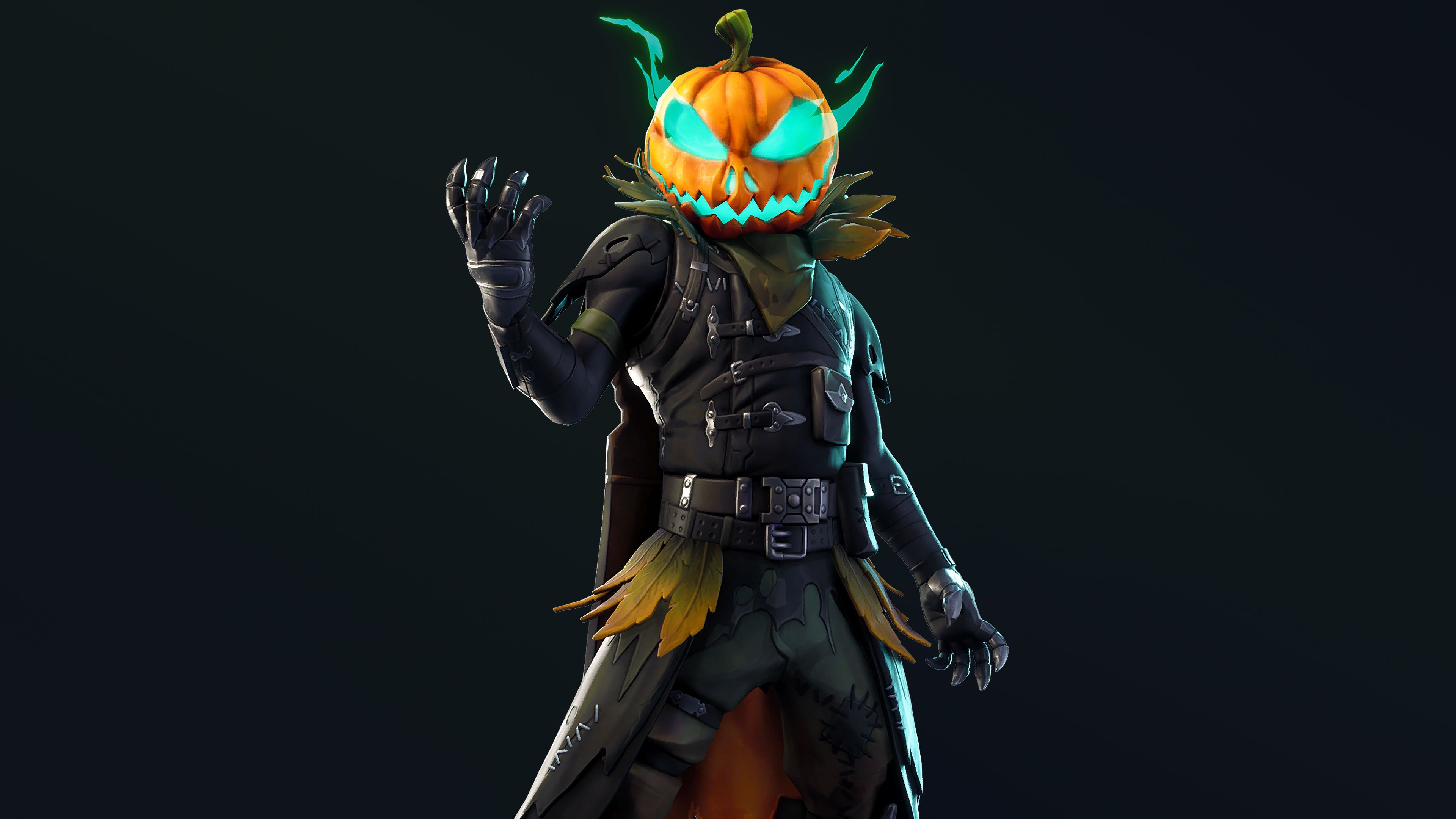 Personaggio Fortnite testa zucca, 3840x2160 4K, Desktop 4K