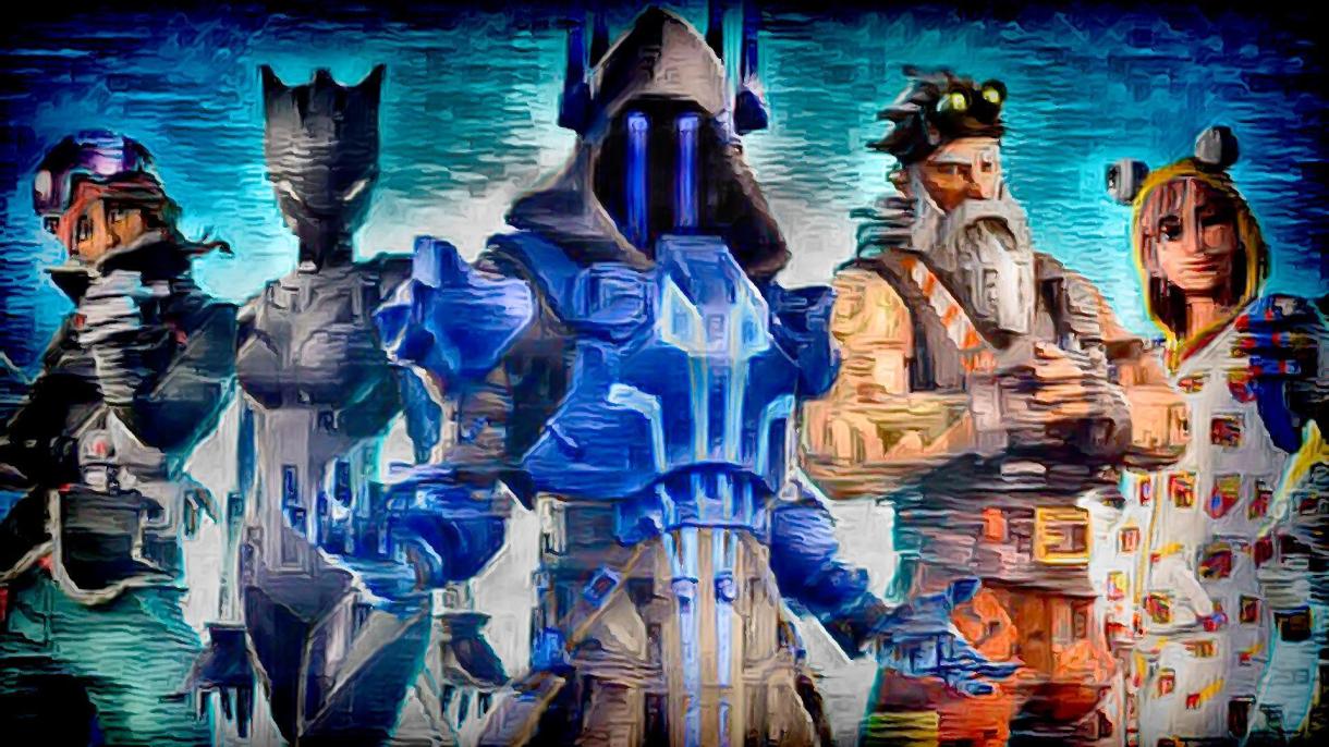Personaggi Fortnite stile artistico, 1220x686 HD, Laptop