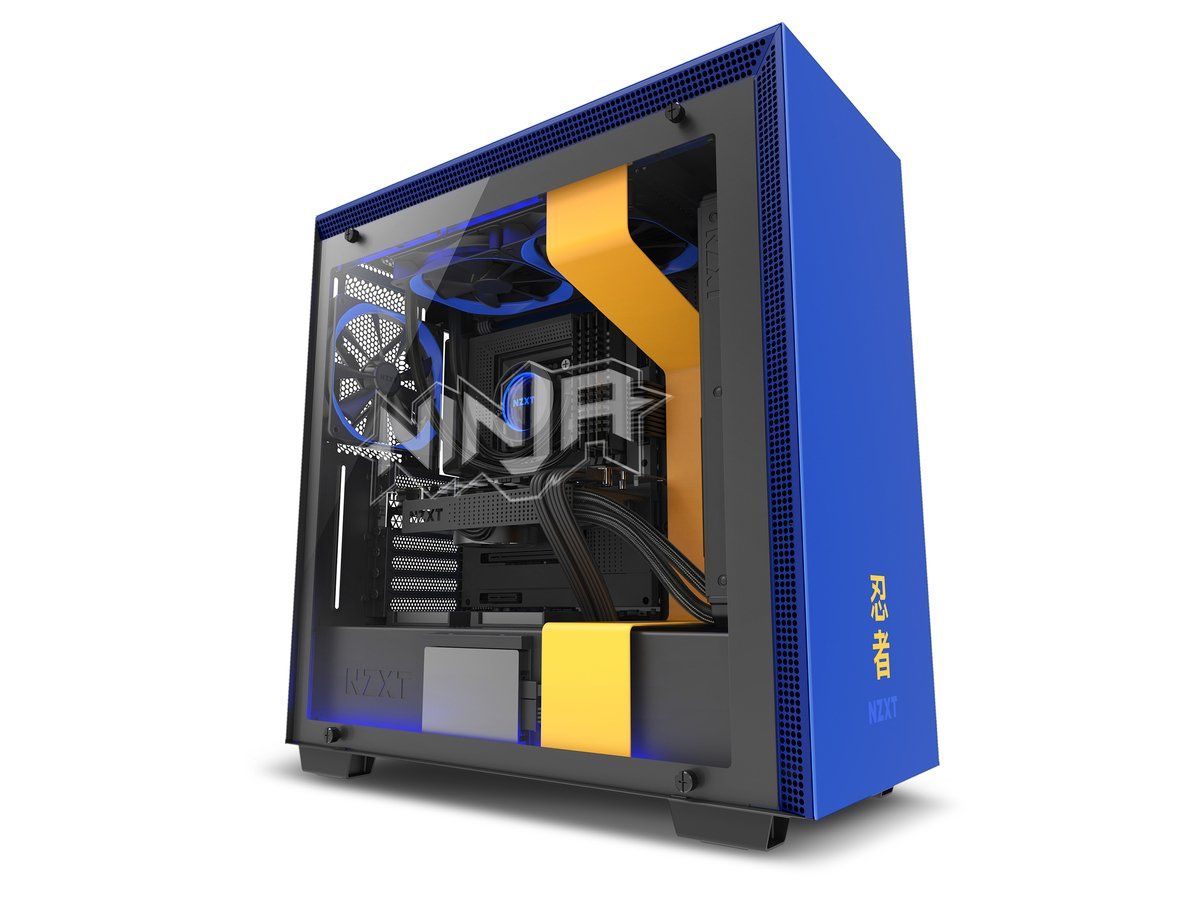 PC gaming Ninja blu giallo, 1200x900 HD, PC