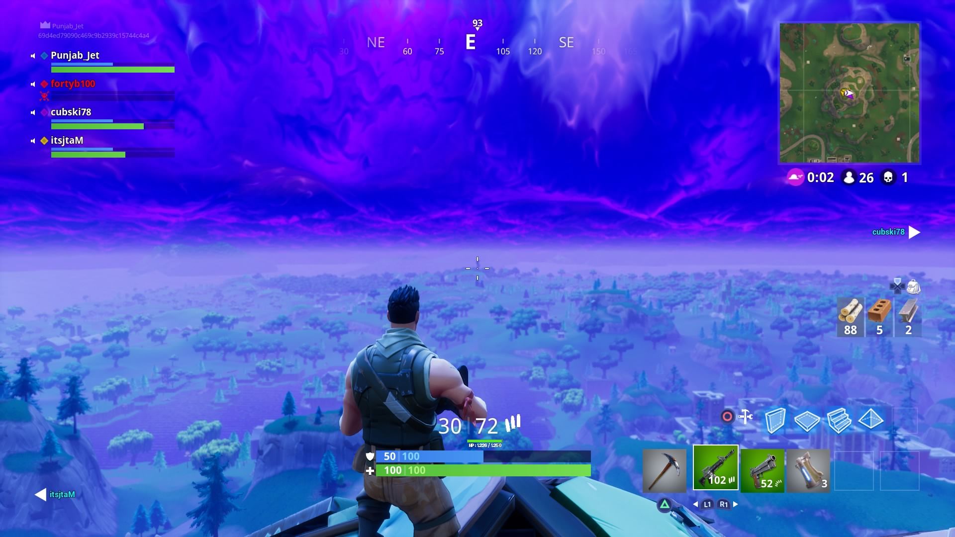 Personaggio Fortnite vista mappa, 1920x1080 Full HD, Desktop