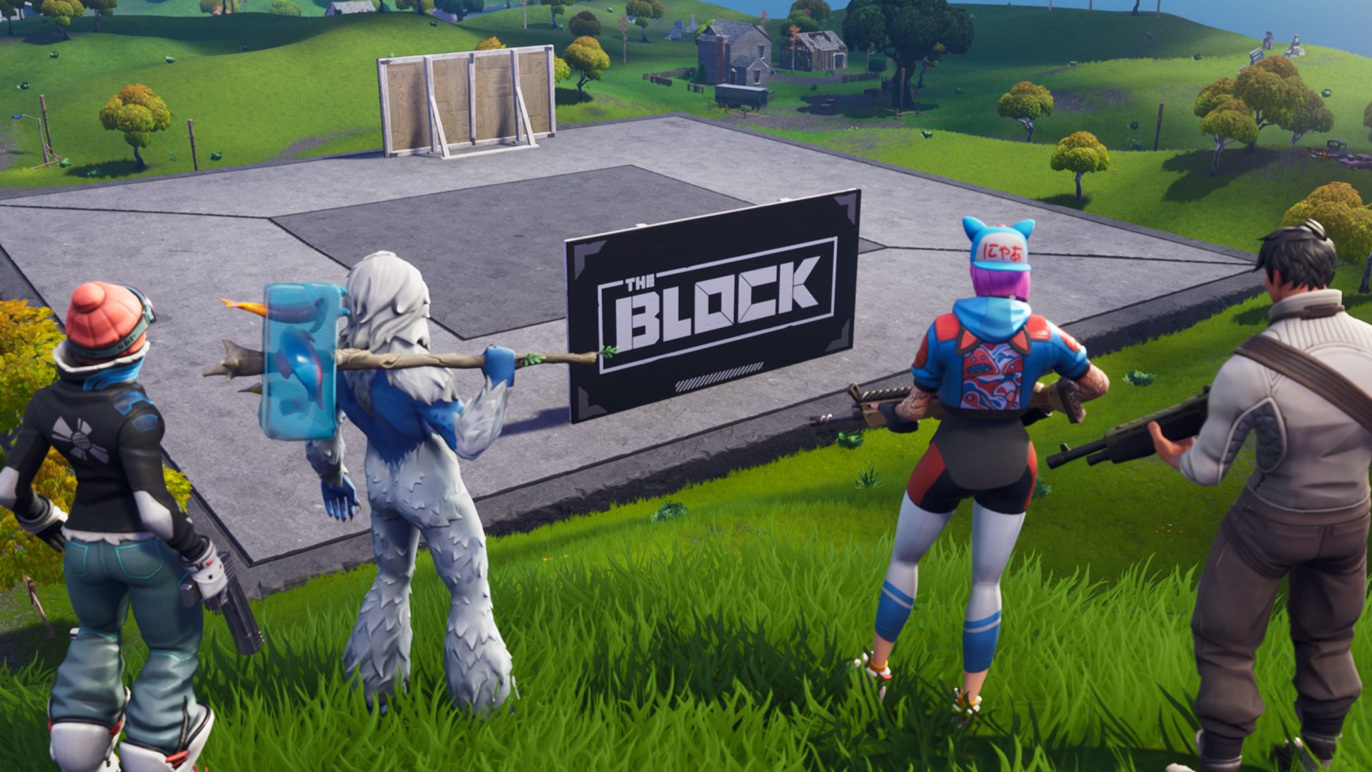 Personaggio Fortnite con fucile, 1280x2120 Verticale, Mobile