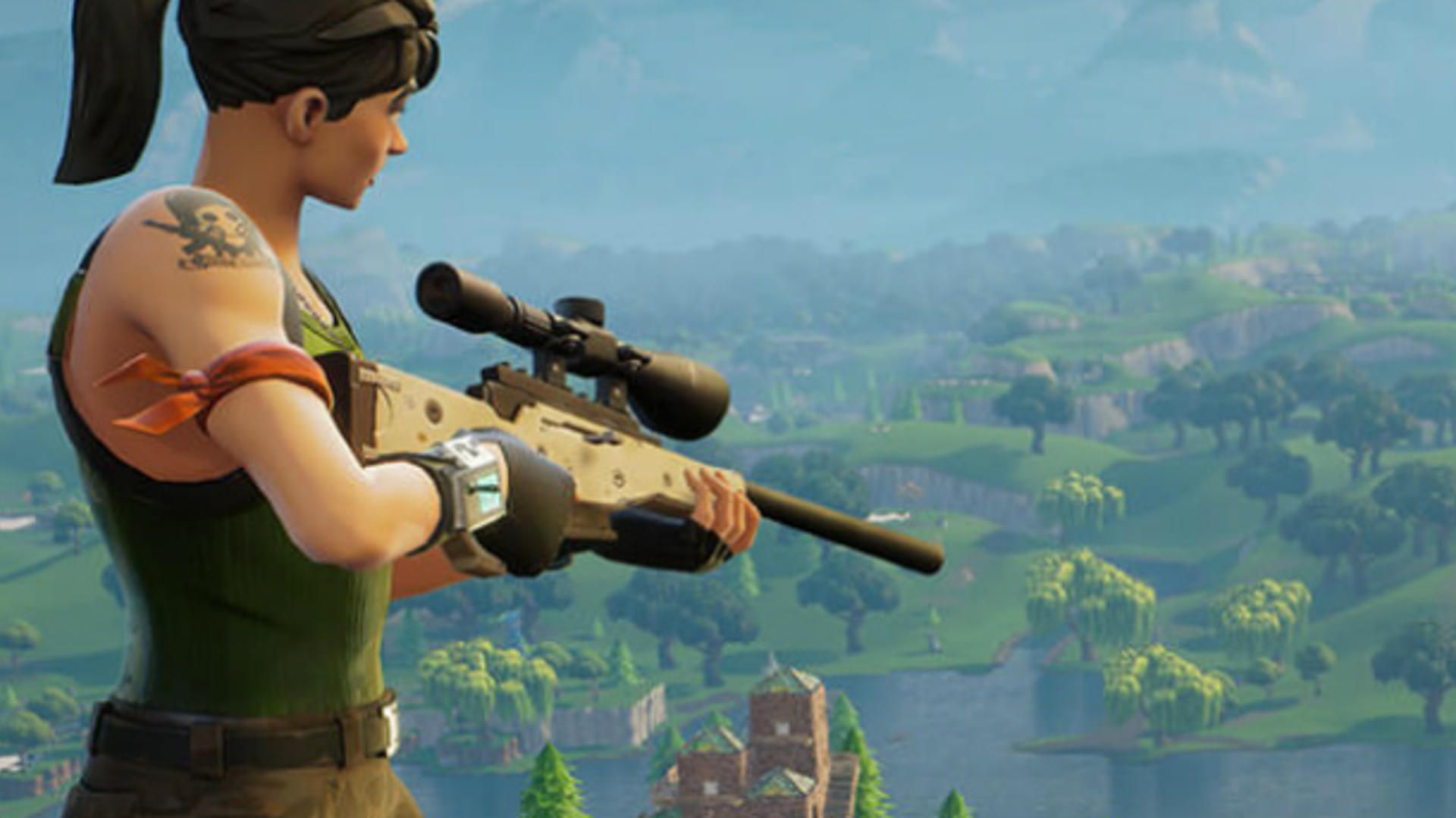 Personaggi Fortnite vicino a The Block, 1920x1080 Full HD, Laptop