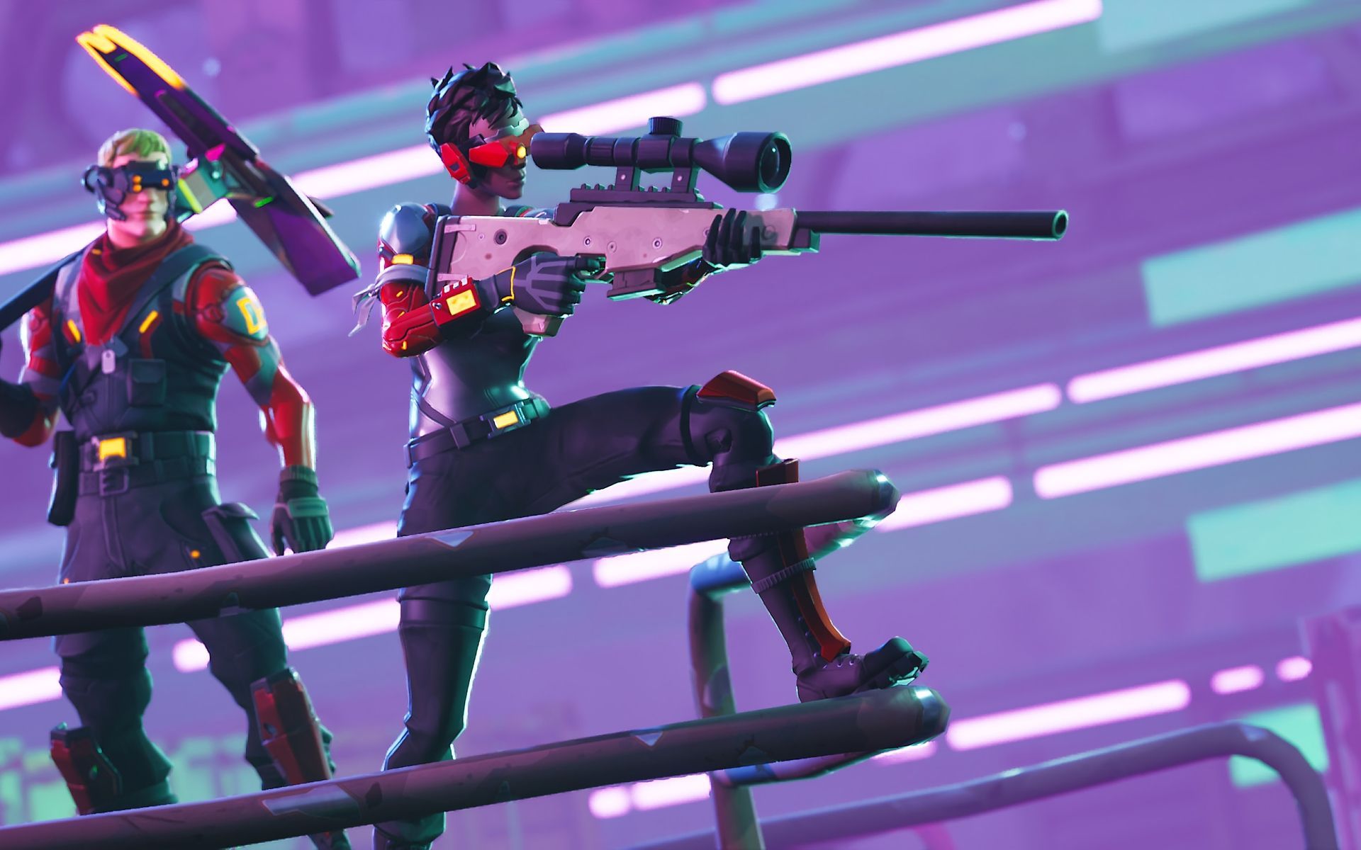Personaggi Fortnite con cecchino, 1920x1200 Full HD+, Desktop