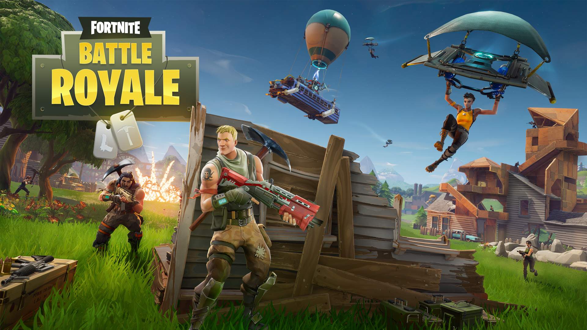 Fortnite Battle Royale armi personaggi, 1920x1080 Full HD, Laptop