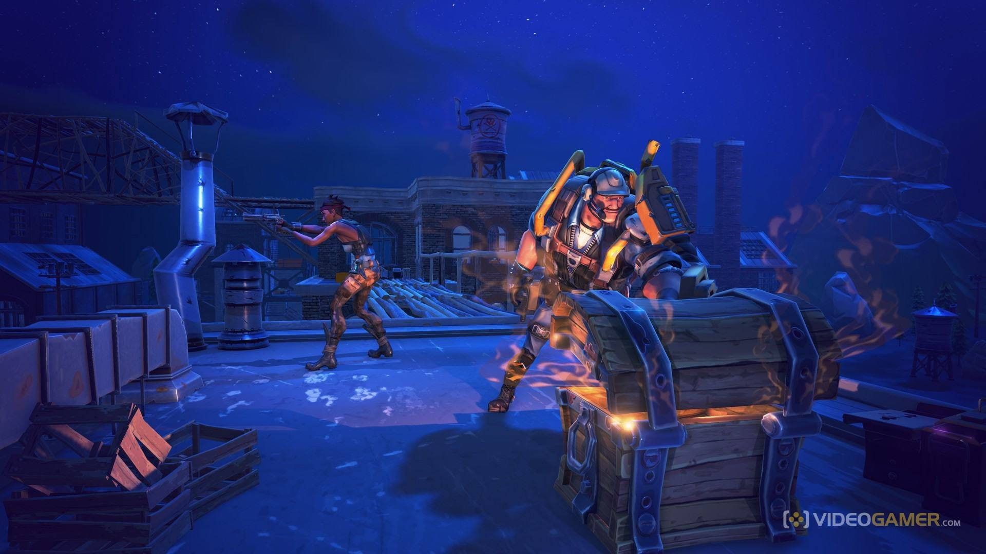 Fortnite Battle Royale combattimento notturno, 1920x1080 1080p, Laptop